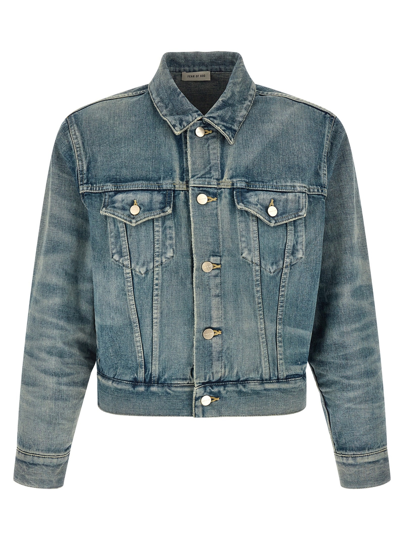 Fear Of God Blue Cotton Denim Men's Jacket