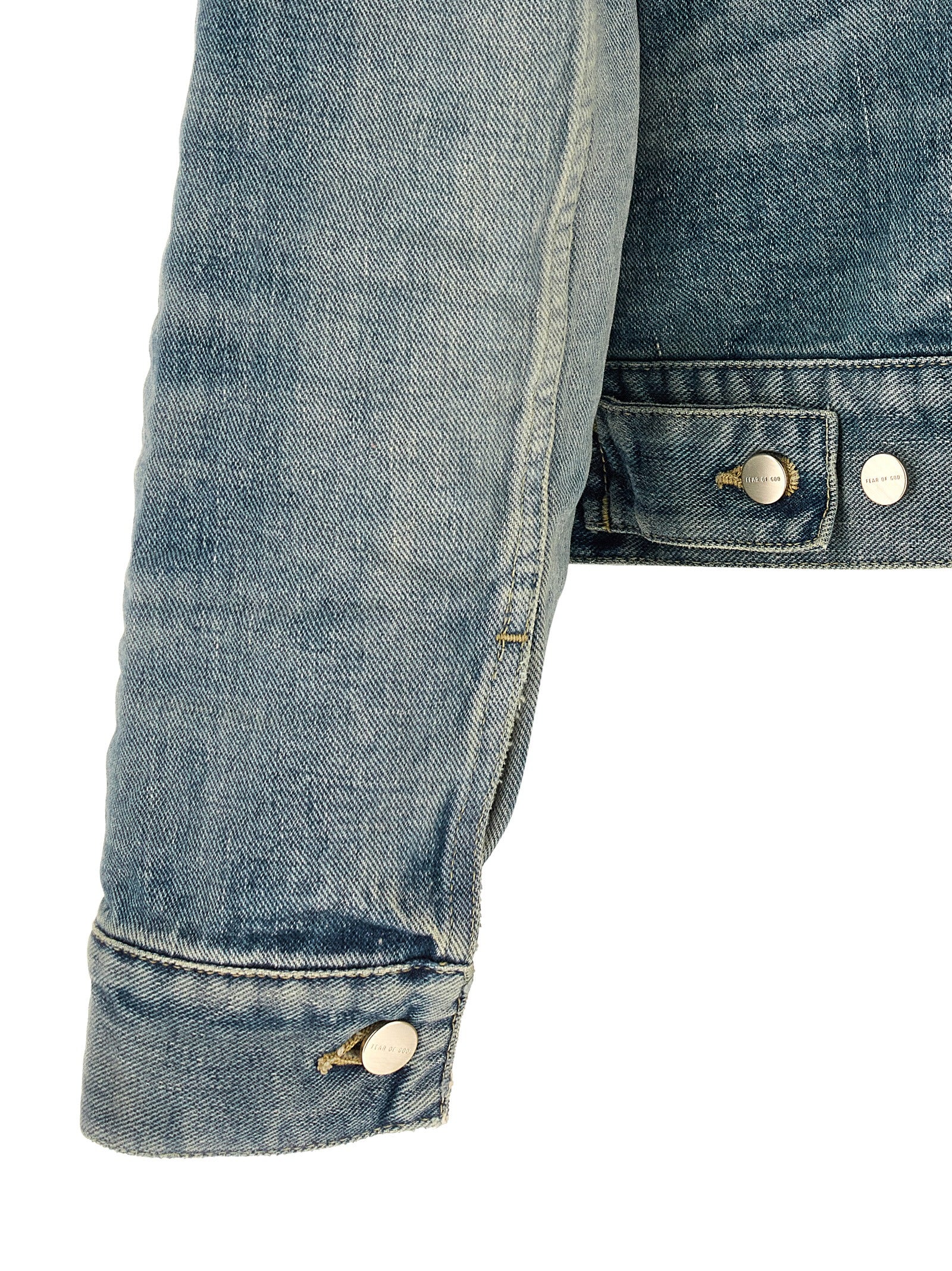 Fear Of God Blue Cotton Denim Men's Jacket