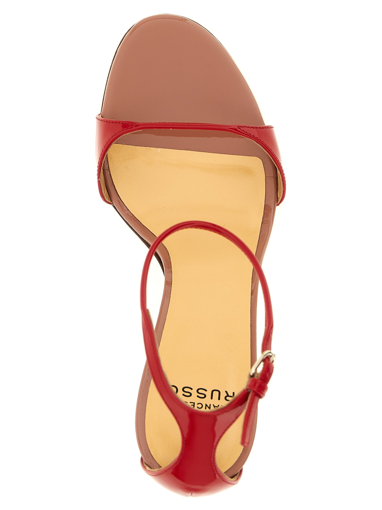 Francesco Russo Multicolor Goatskin Stiletto Heel Women's Sandals