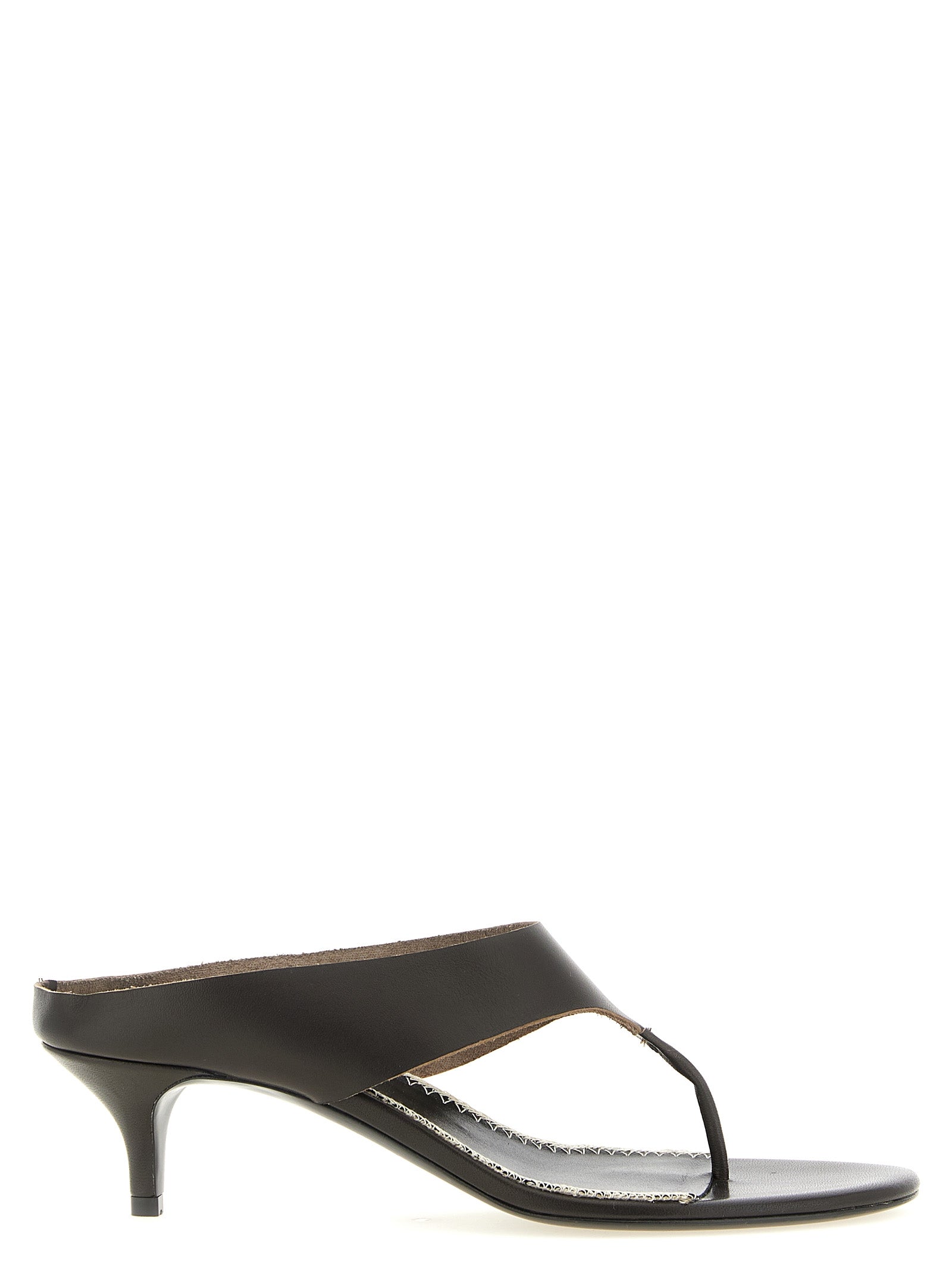 Magda Butrym Brown Leather Stiletto Heel Women's Sandals