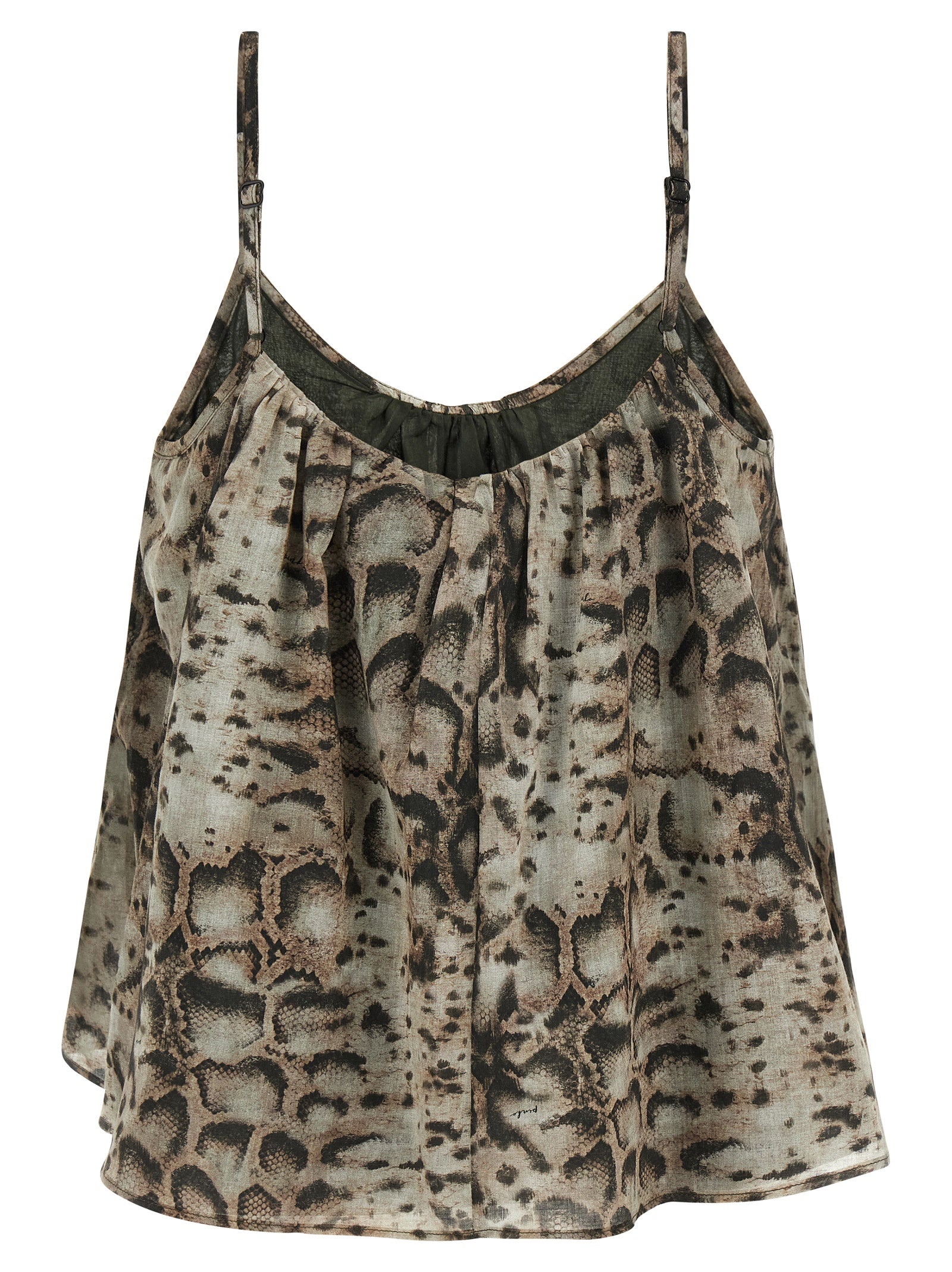 PINKO Gray Cotton Women's Blouse