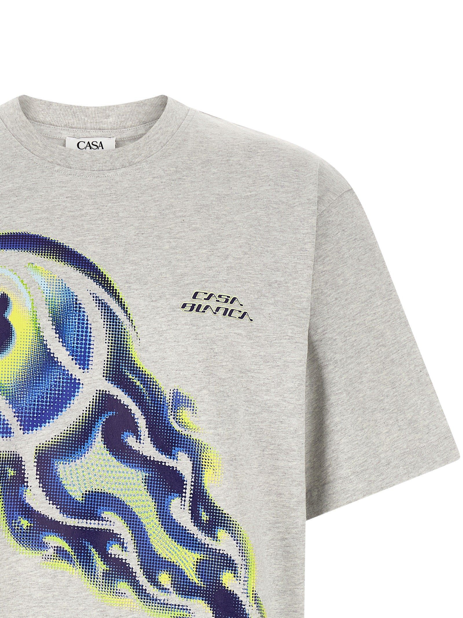 Casablanca Gray Organic Cotton Men's T-Shirt