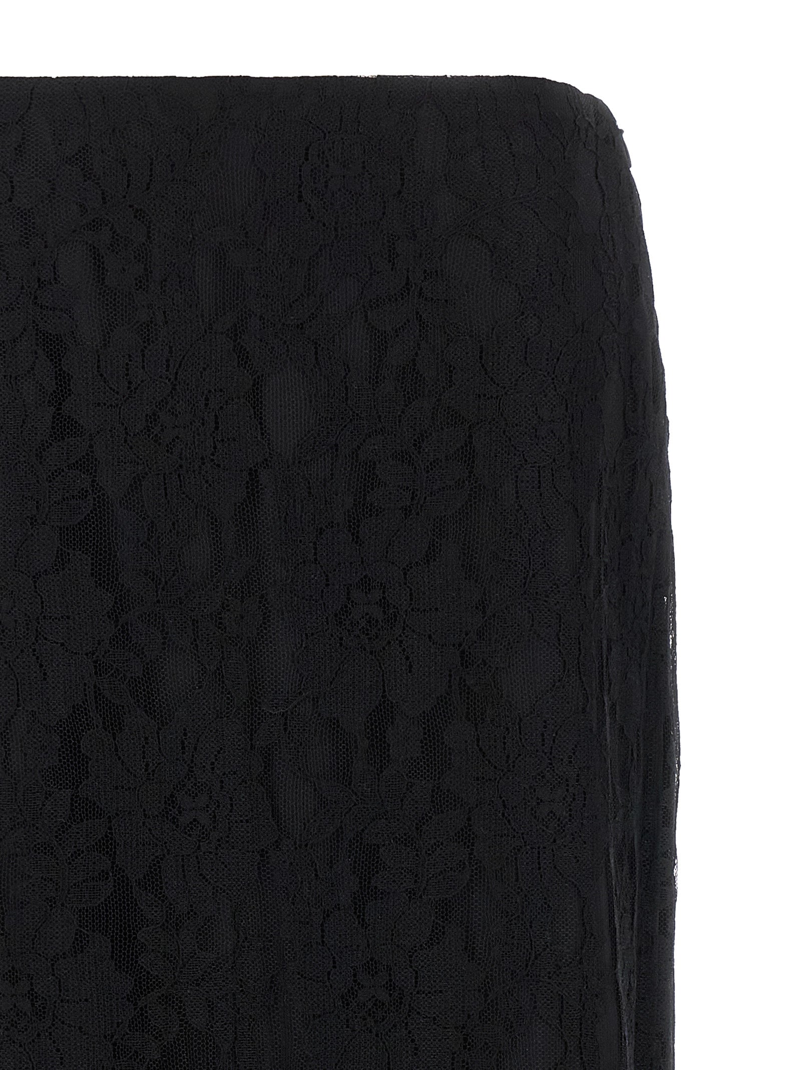 Valentino Garavani Black Cotton Midi Women's Skirt