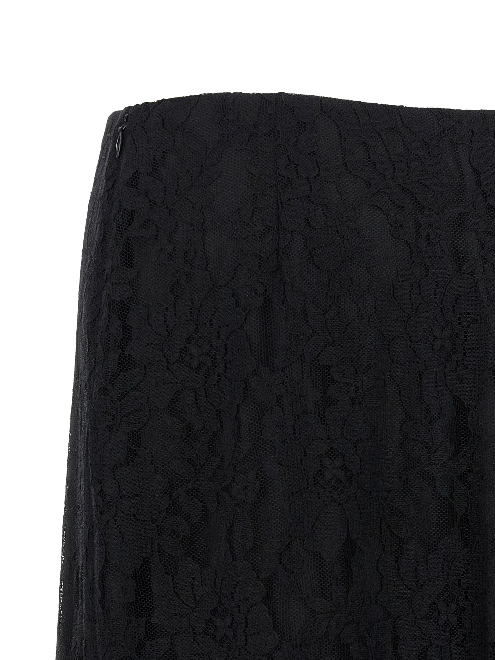Valentino Garavani Black Cotton Midi Women's Skirt