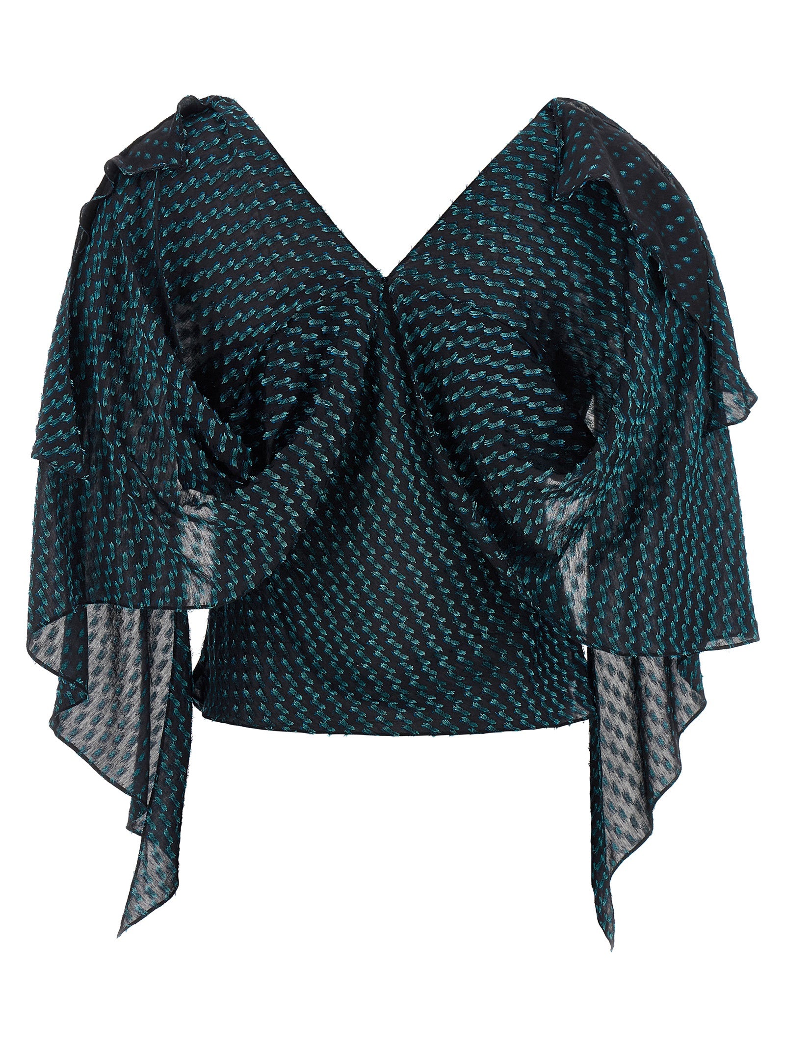 Kiko Kostadinov Blue Modal Women's Blouse