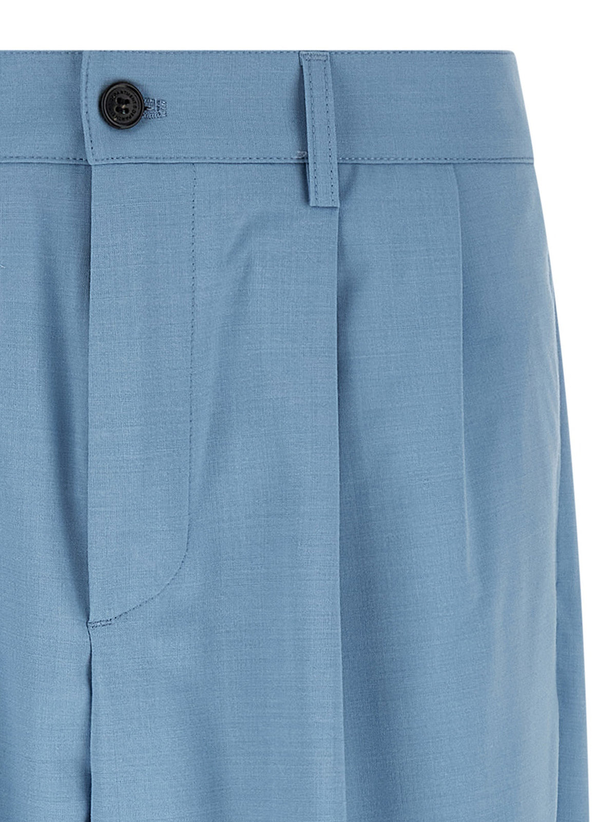 Department 5 Blue Polyester Chino Men's Pants