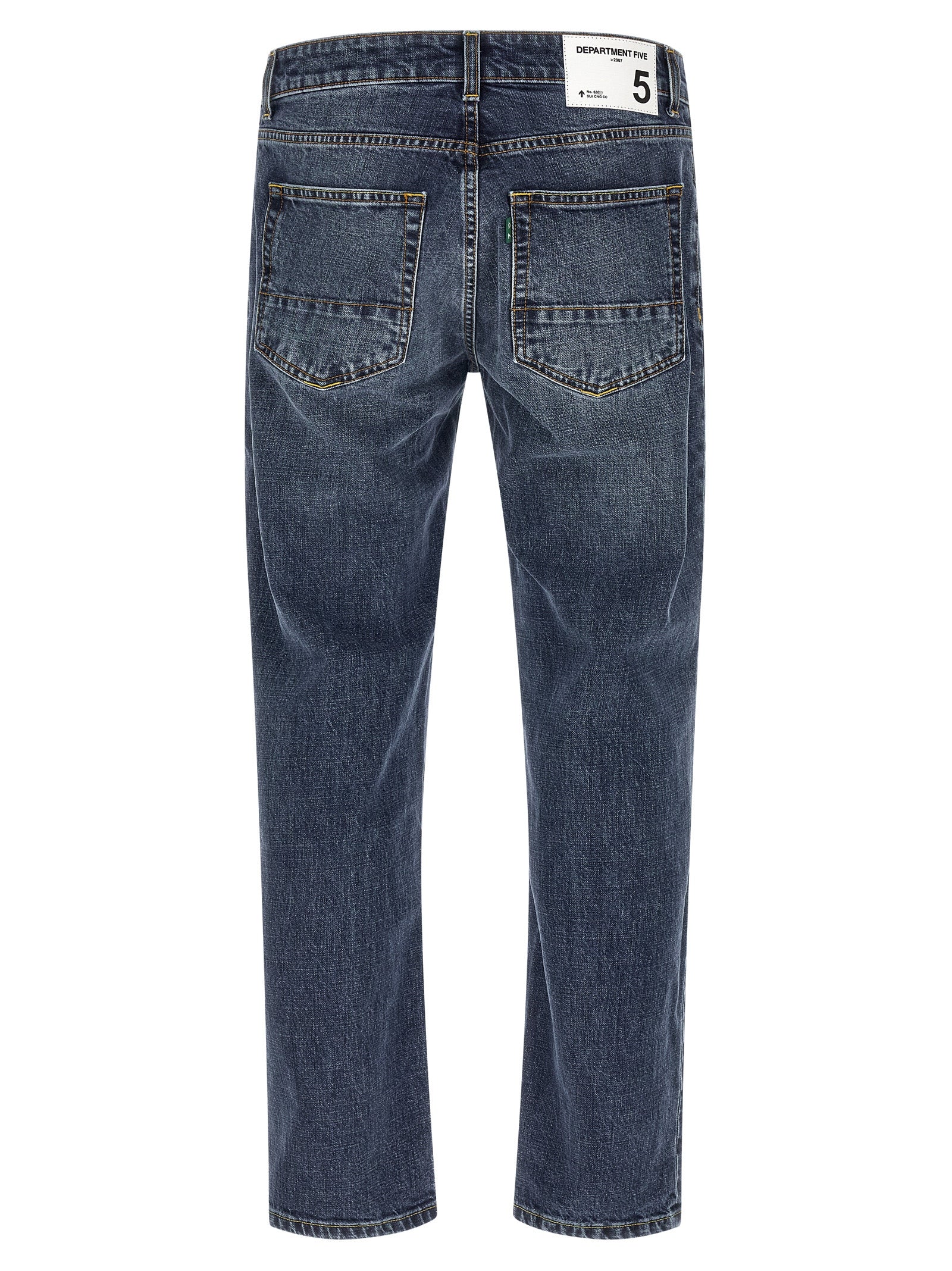 Department 5 Blue Cotton Straight-Leg Men's Jeans