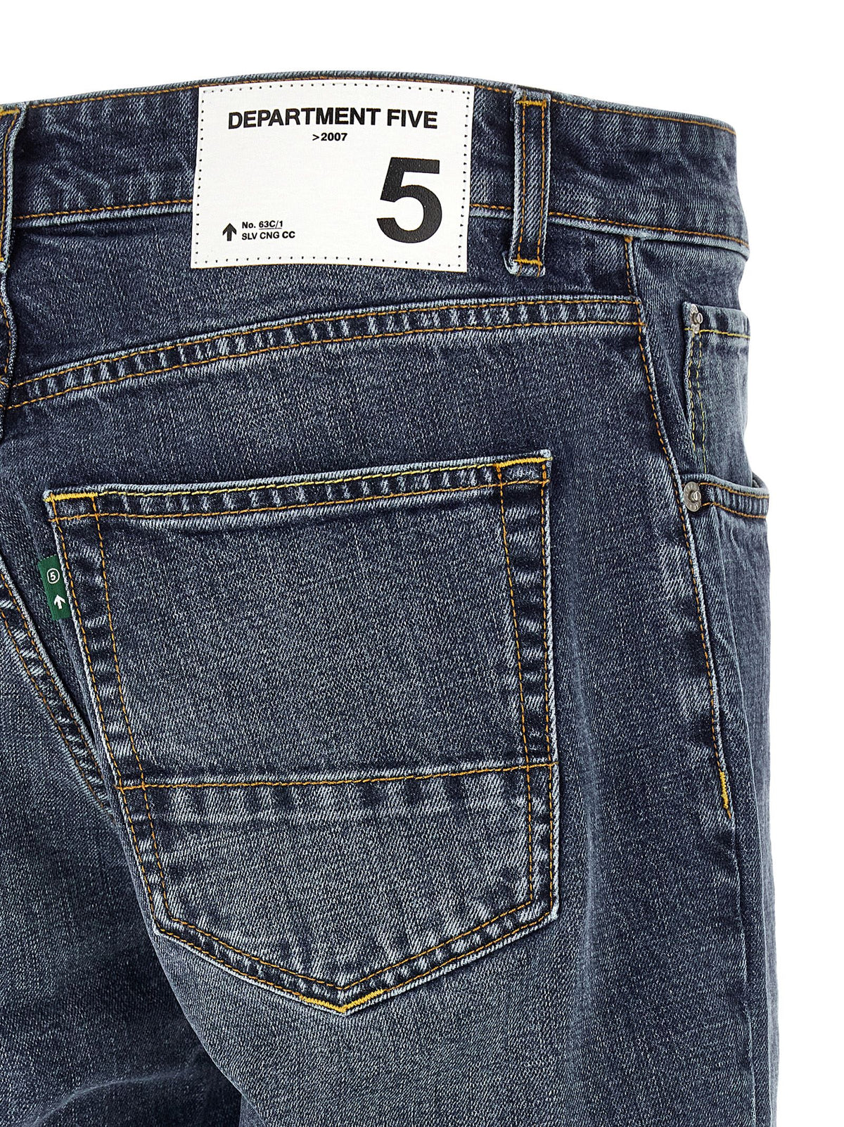 Department 5 Blue Cotton Straight-Leg Men's Jeans