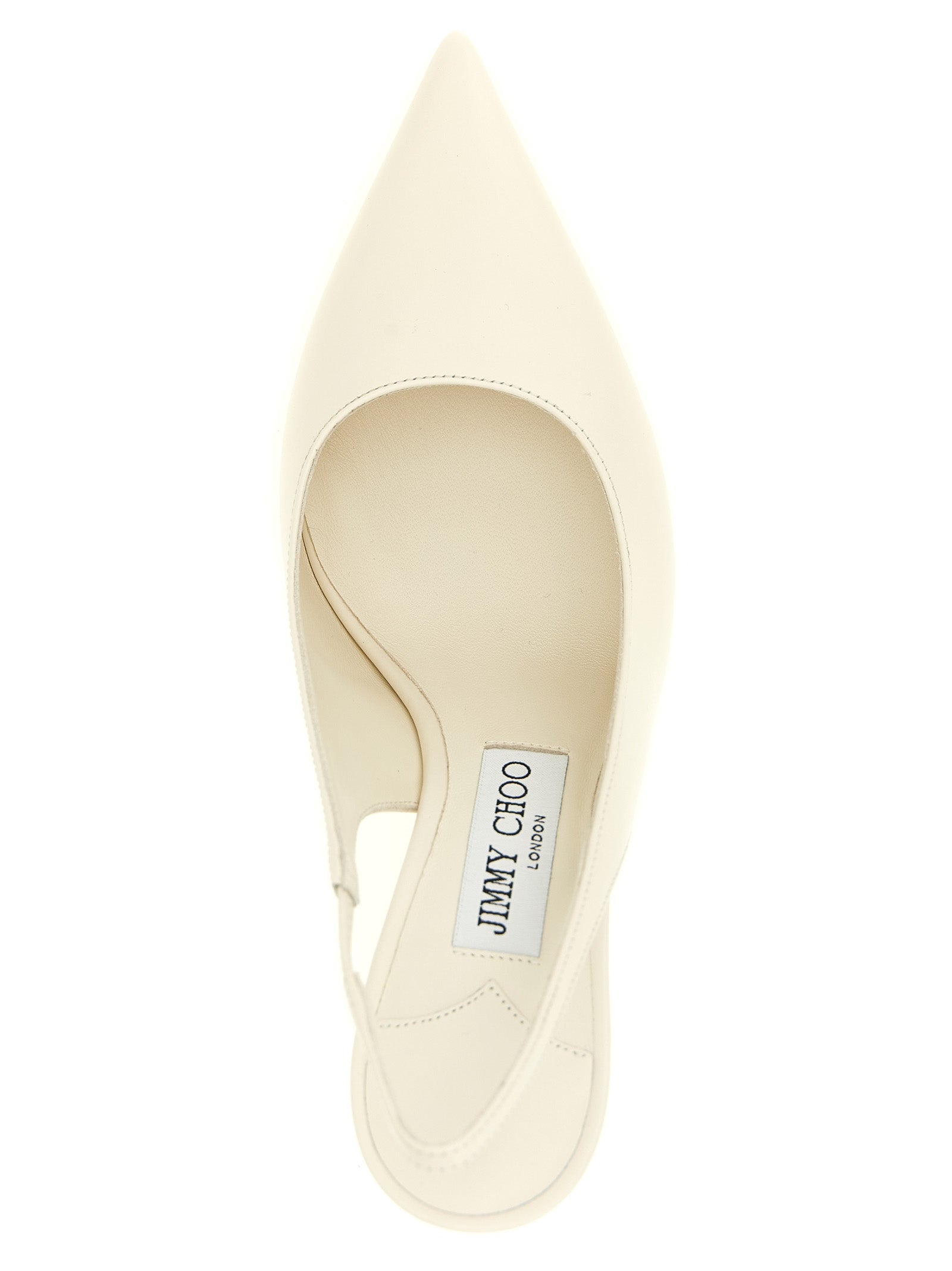 Jimmy Choo White Leather High Heel Women's Pumps