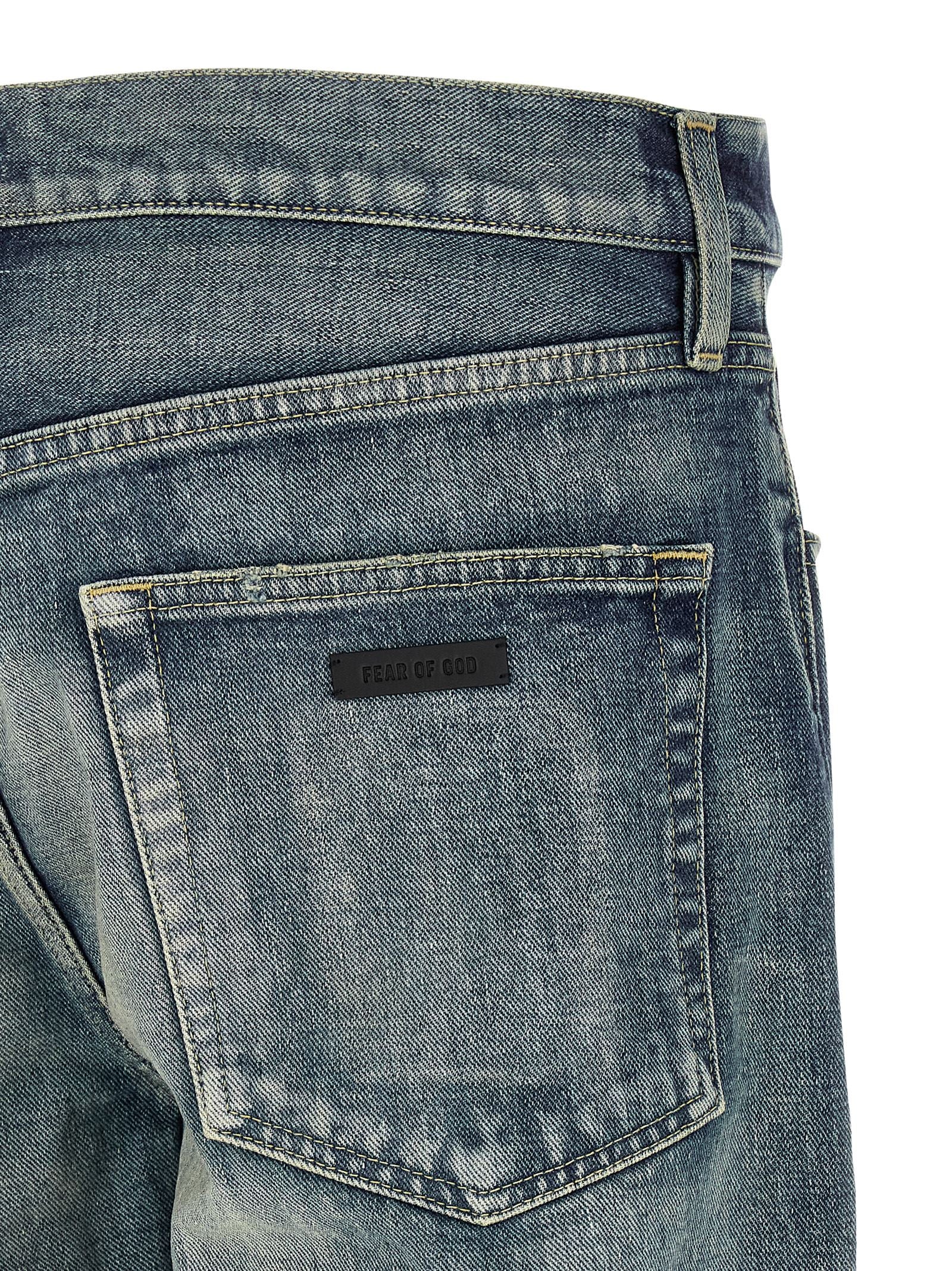 Fear Of God Blue Cotton Straight-Leg Men's Jeans