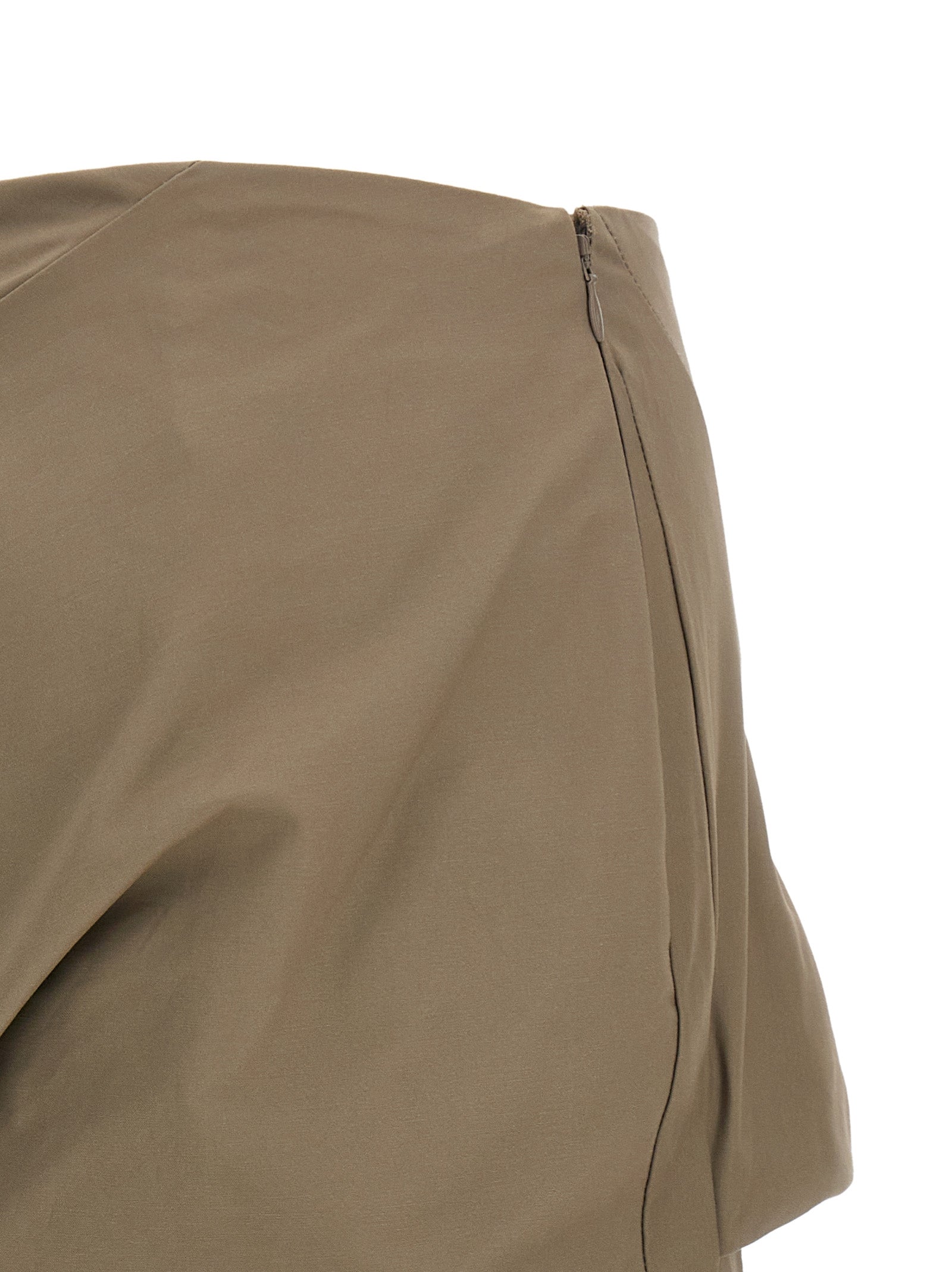 Entire Studios Gray Cotton Long Women's Skirt