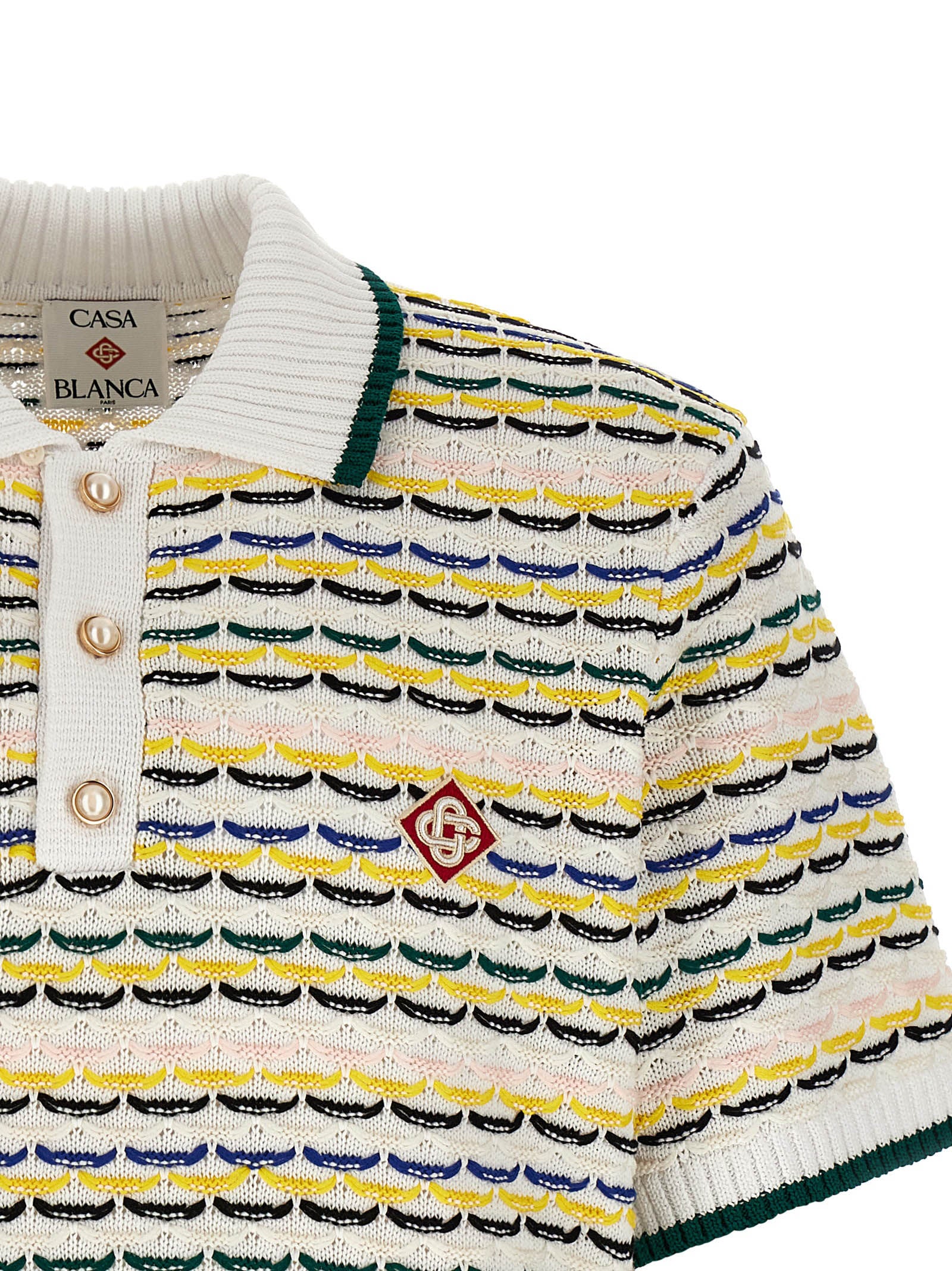 Casablanca Multicolor Cotton Polo Men's Shirt
