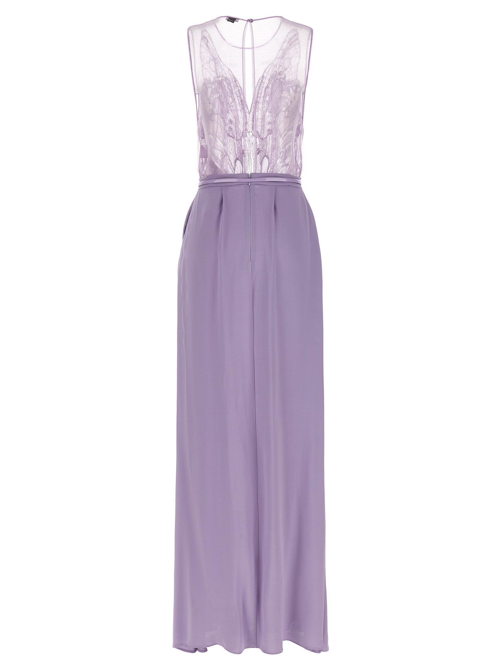 Elisabetta Franchi Purple Viscose Long Women's Dress