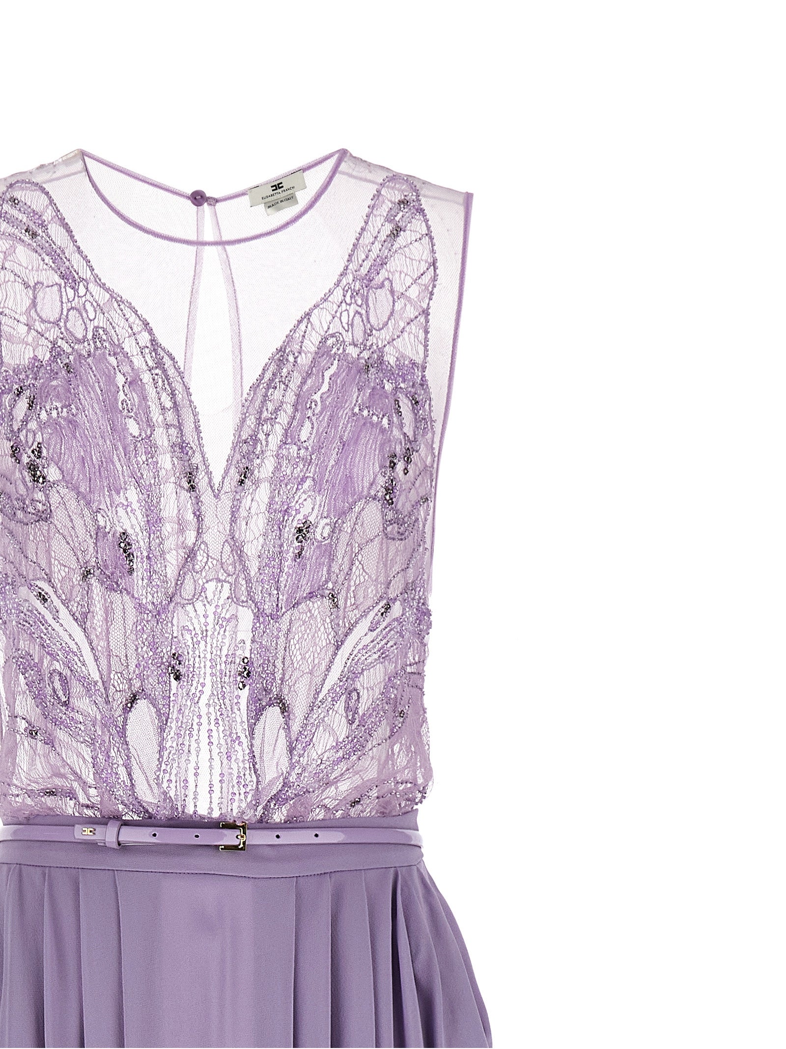 Elisabetta Franchi Purple Viscose Long Women's Dress