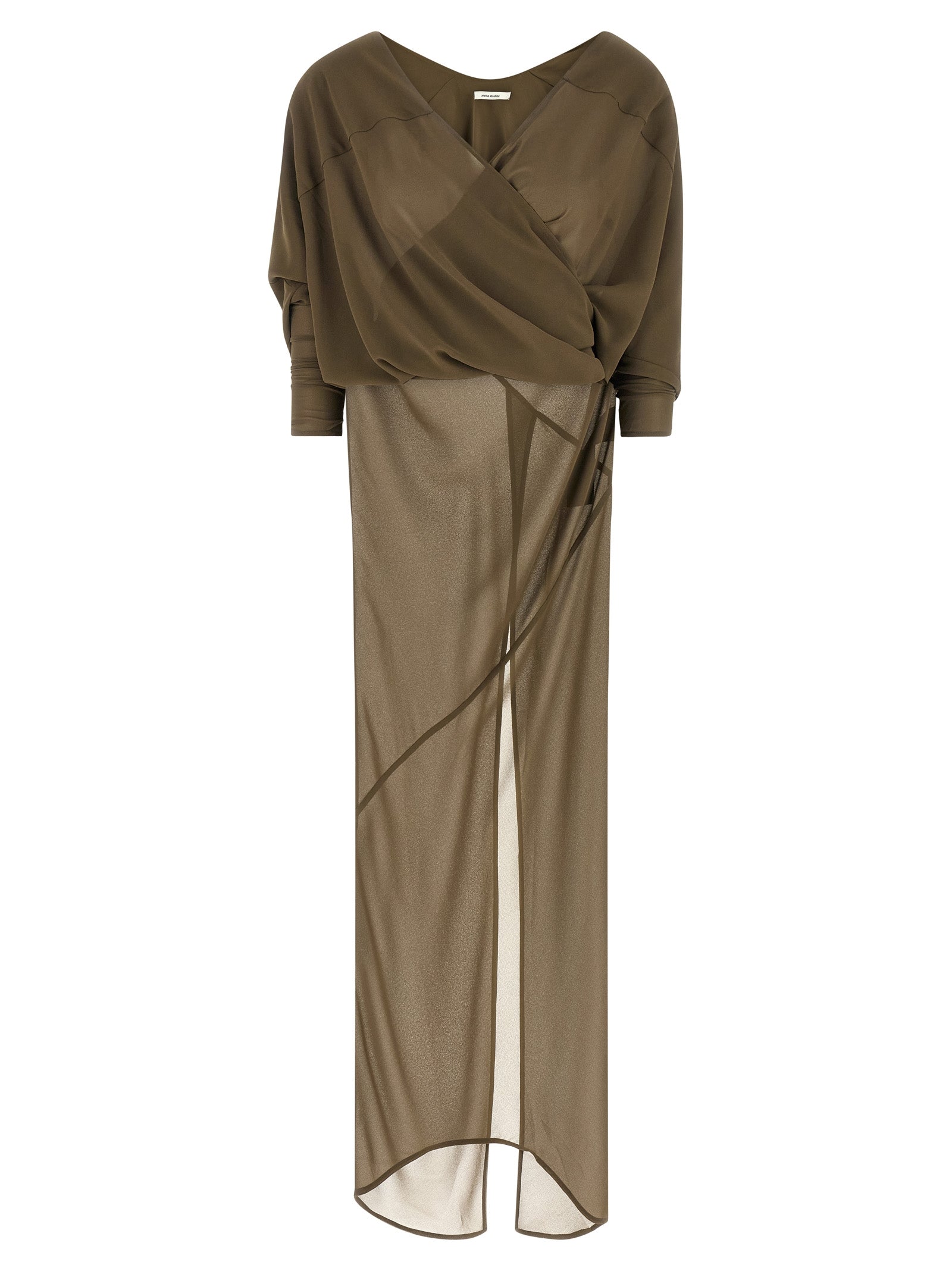 Entire Studios Bicolor Polyester Long Women's Dress
