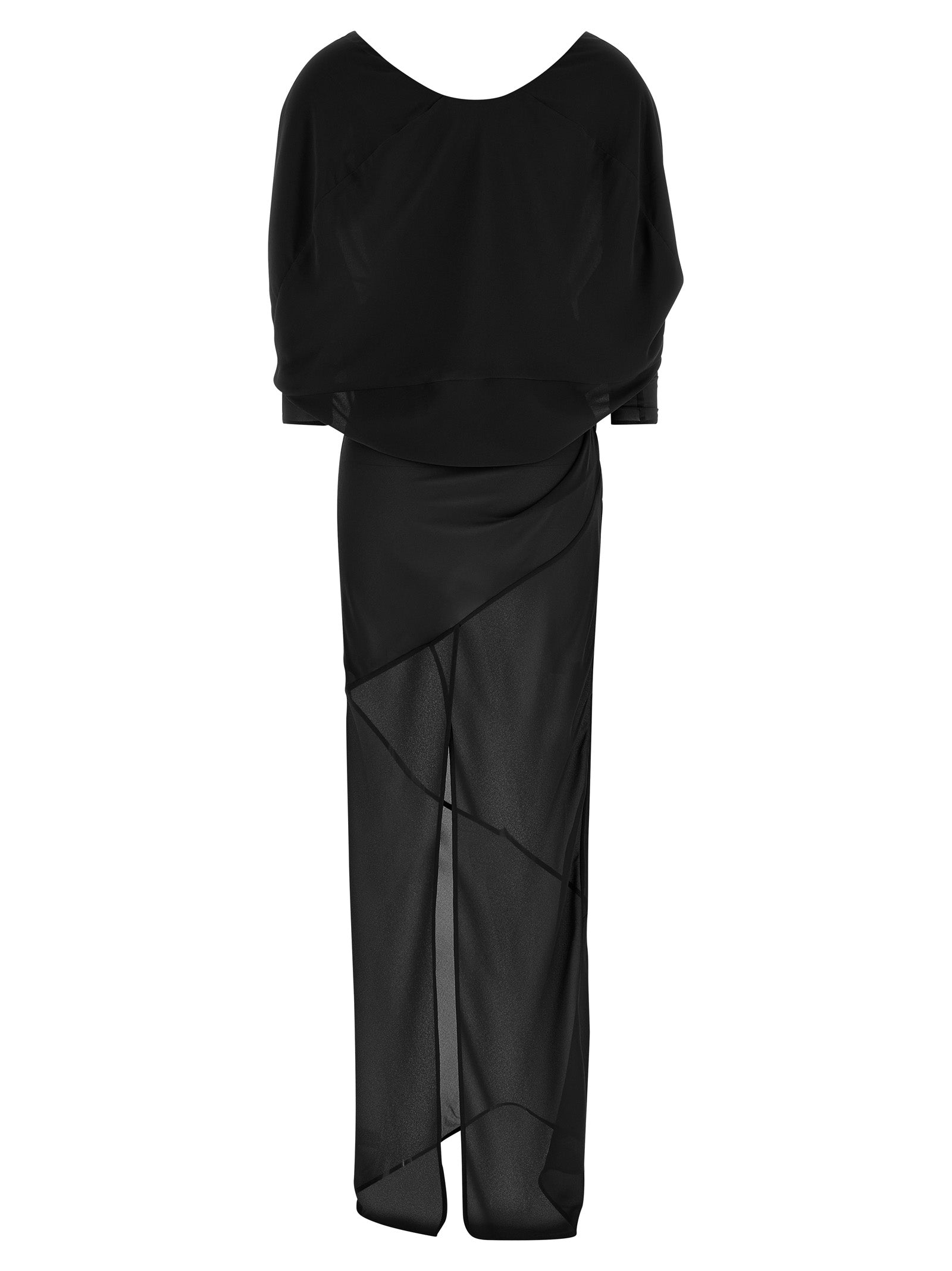 Entire Studios Black Polyester Long Women's Dress