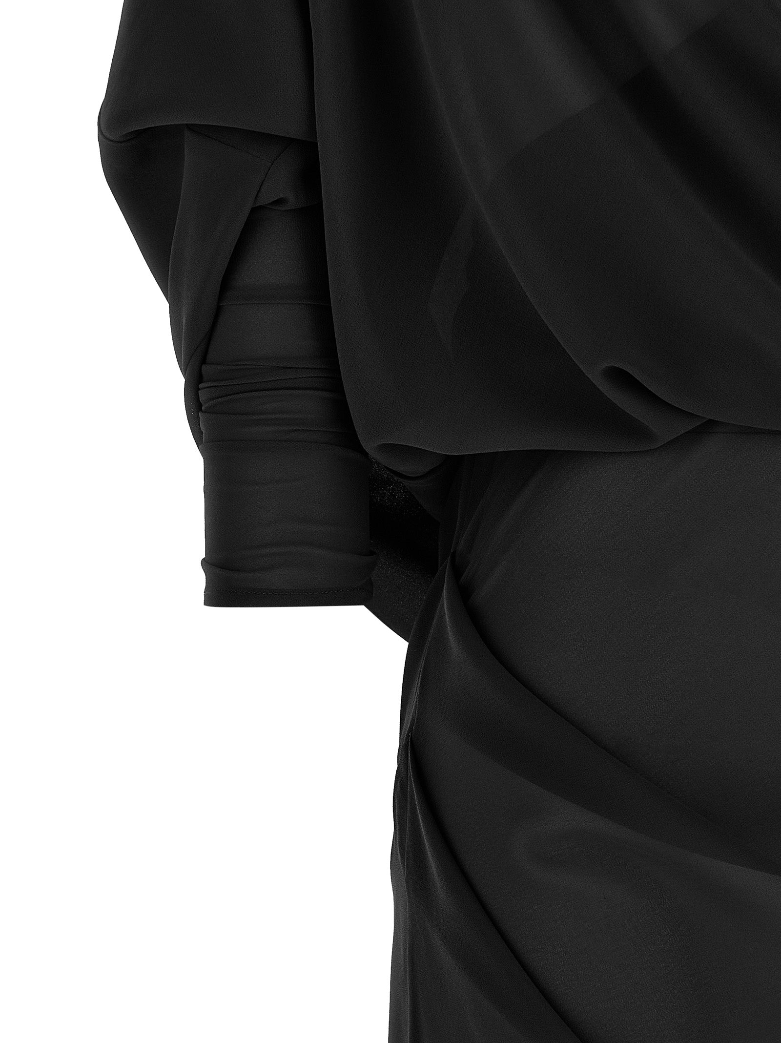 Entire Studios Black Polyester Long Women's Dress