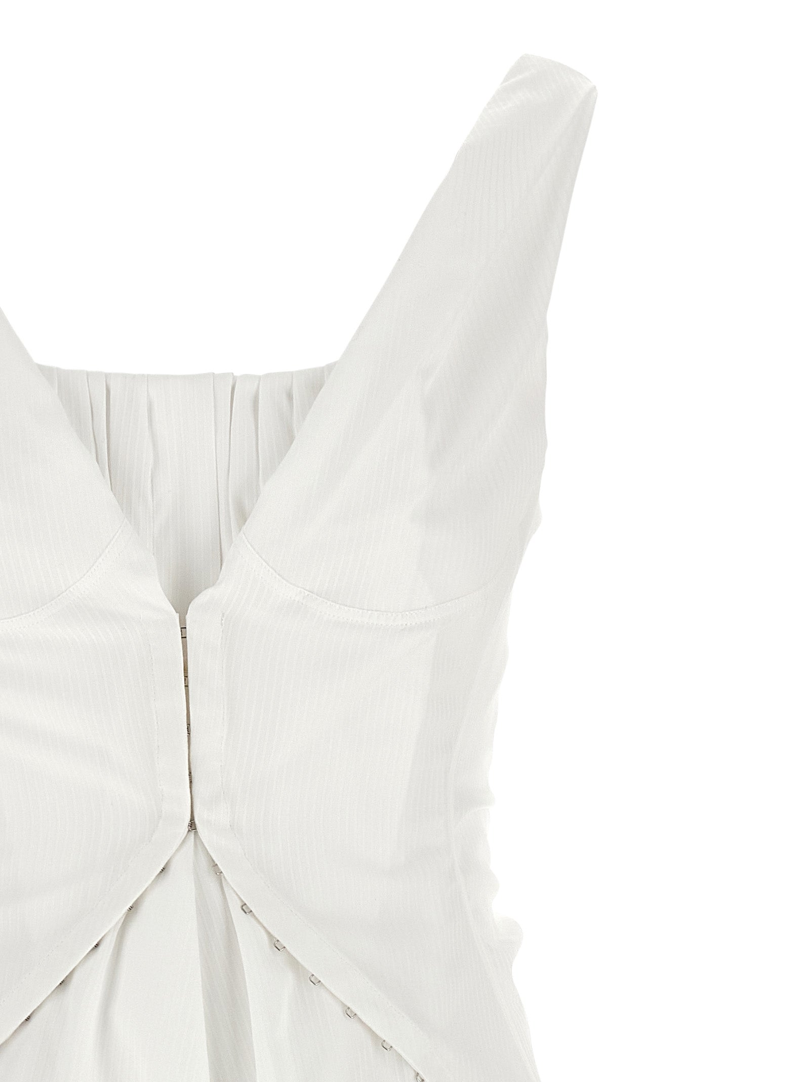 Alexander McQueen White Cotton Short Women's Dress