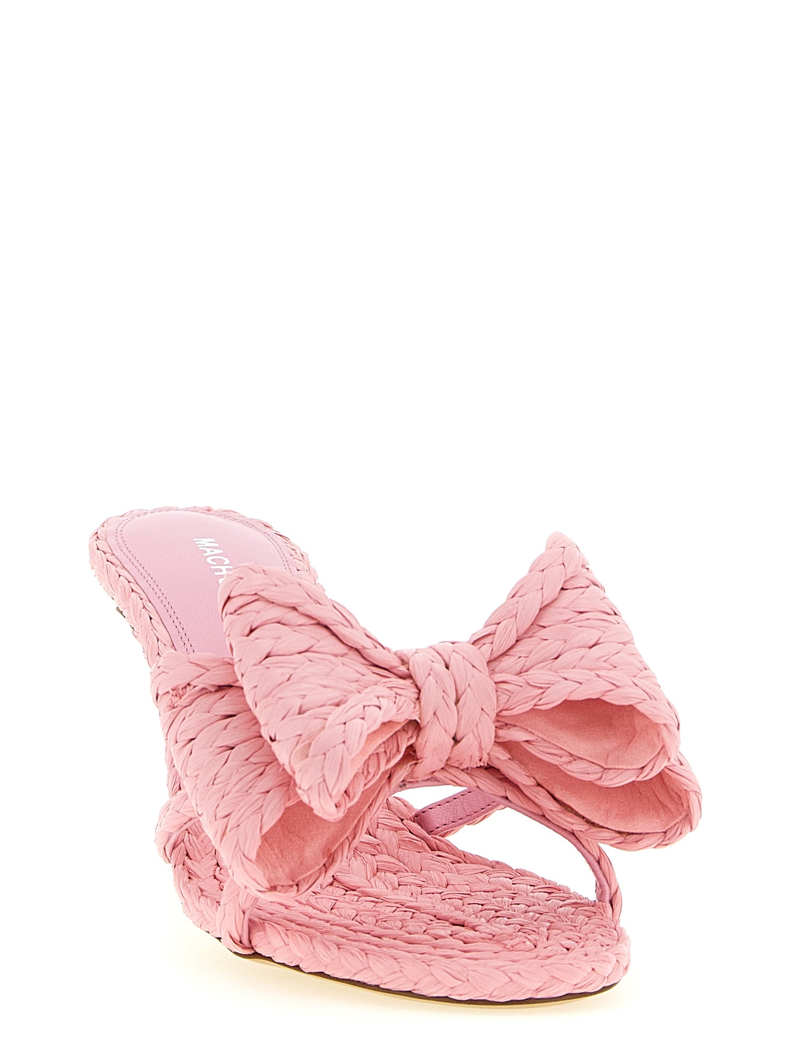 MACH & MACH Multicolor Raffia Stiletto Heel Women's Sandals