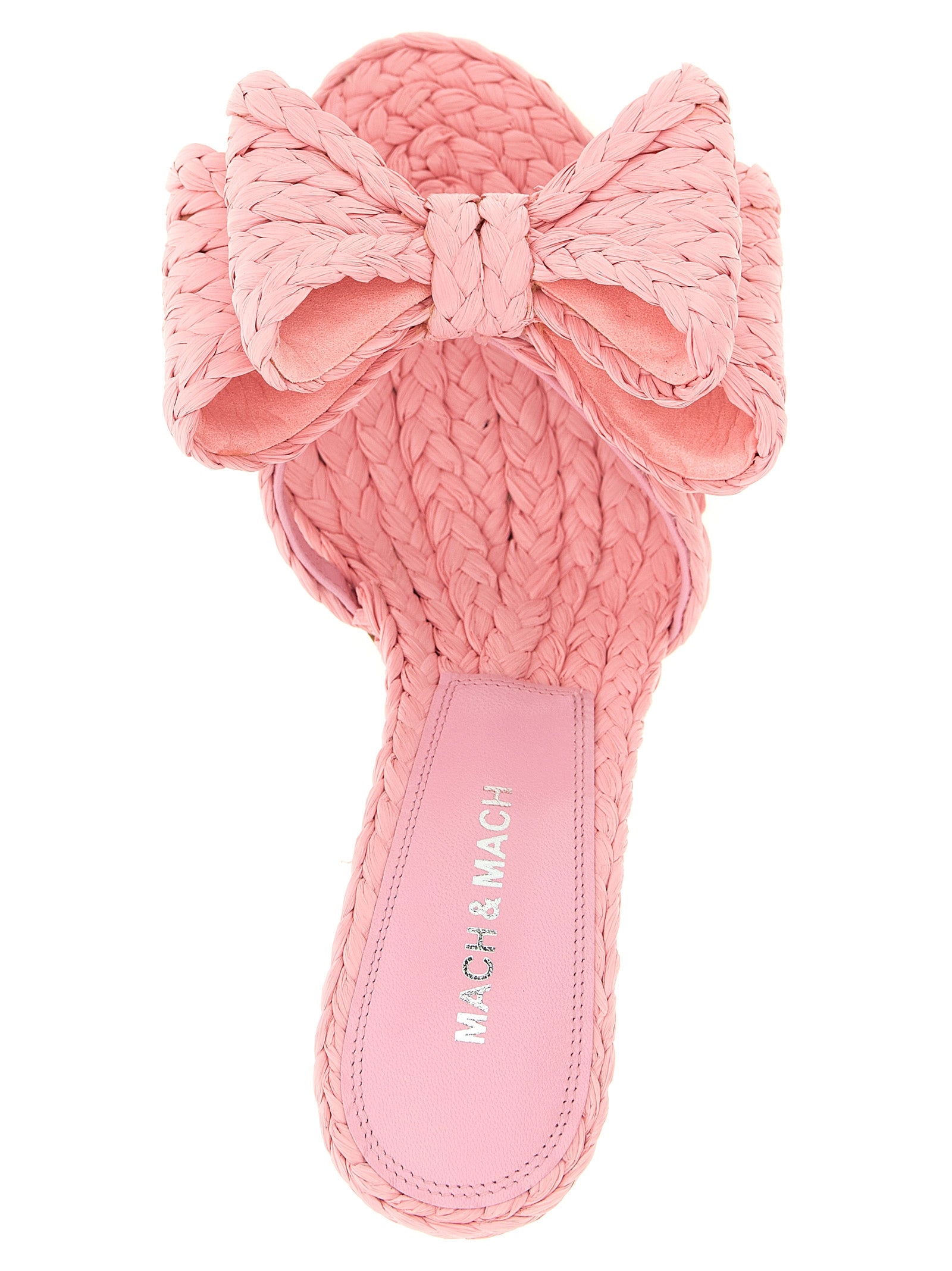 MACH & MACH Multicolor Raffia Stiletto Heel Women's Sandals