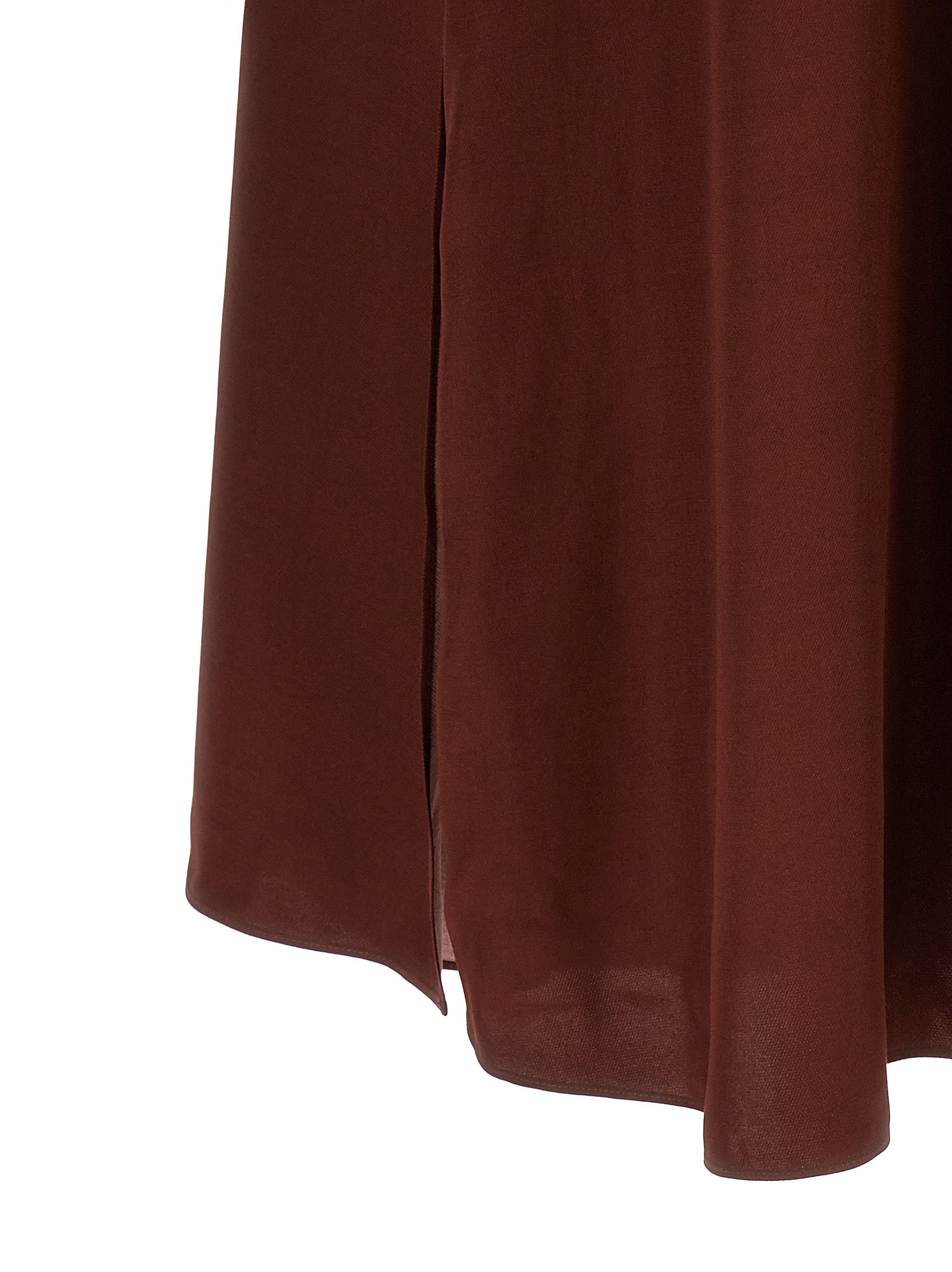 Alberta Ferretti Bordeaux Viscose Long Women's Dress
