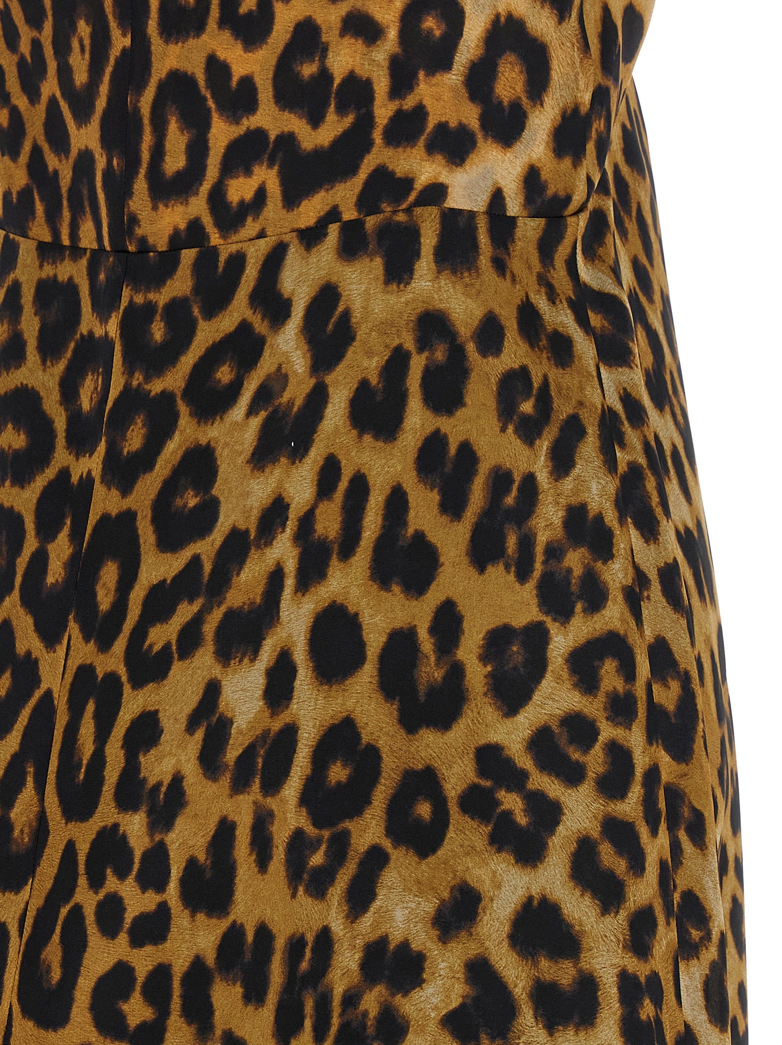 Alberta Ferretti Brown Silk Long Women's Dress