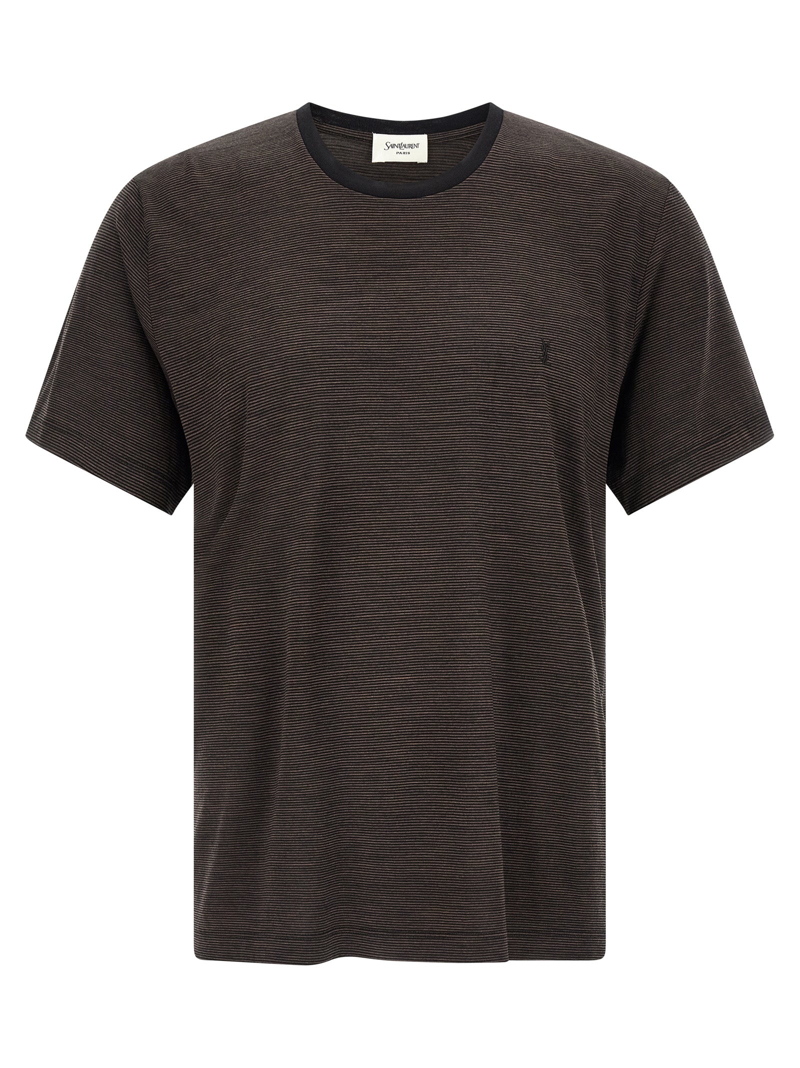 Saint Laurent Brown Wool Men's T-Shirt