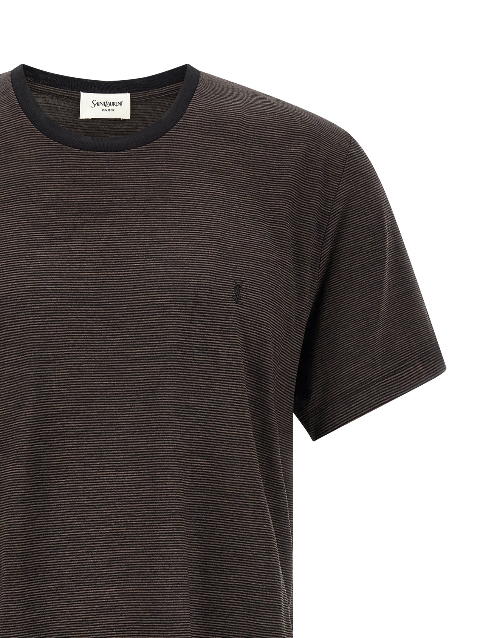 Saint Laurent Brown Wool Men's T-Shirt