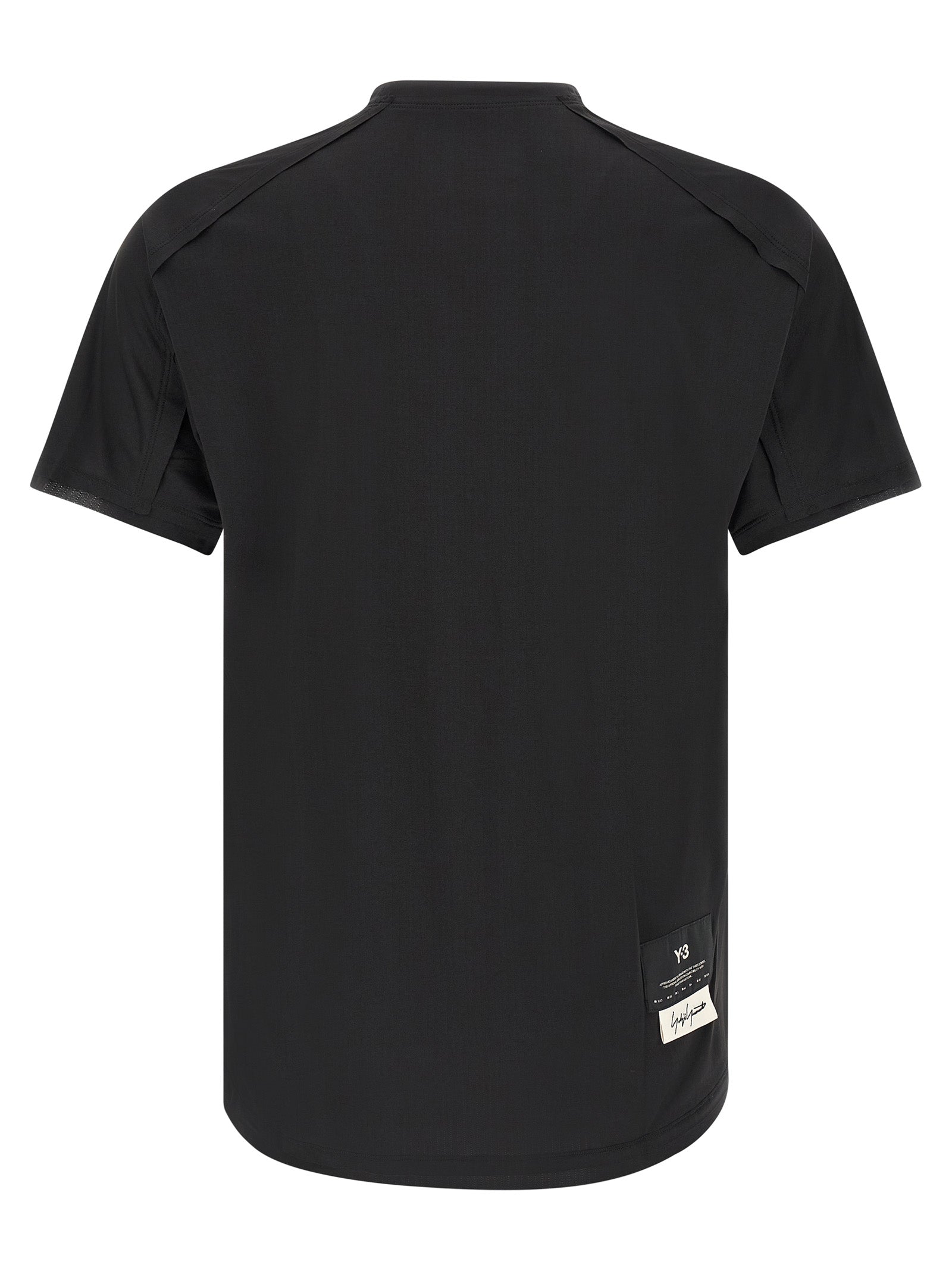 Y-3 Black Polyester Men's T-Shirt