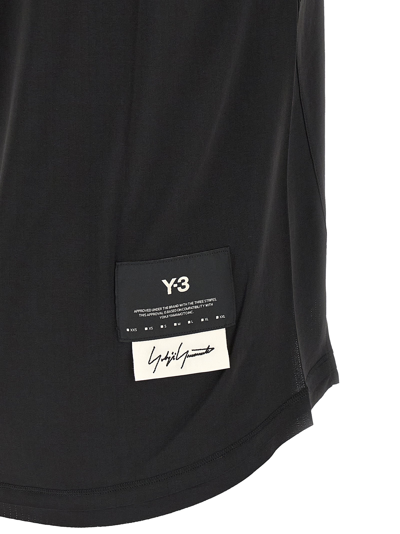 Y-3 Black Polyester Men's T-Shirt