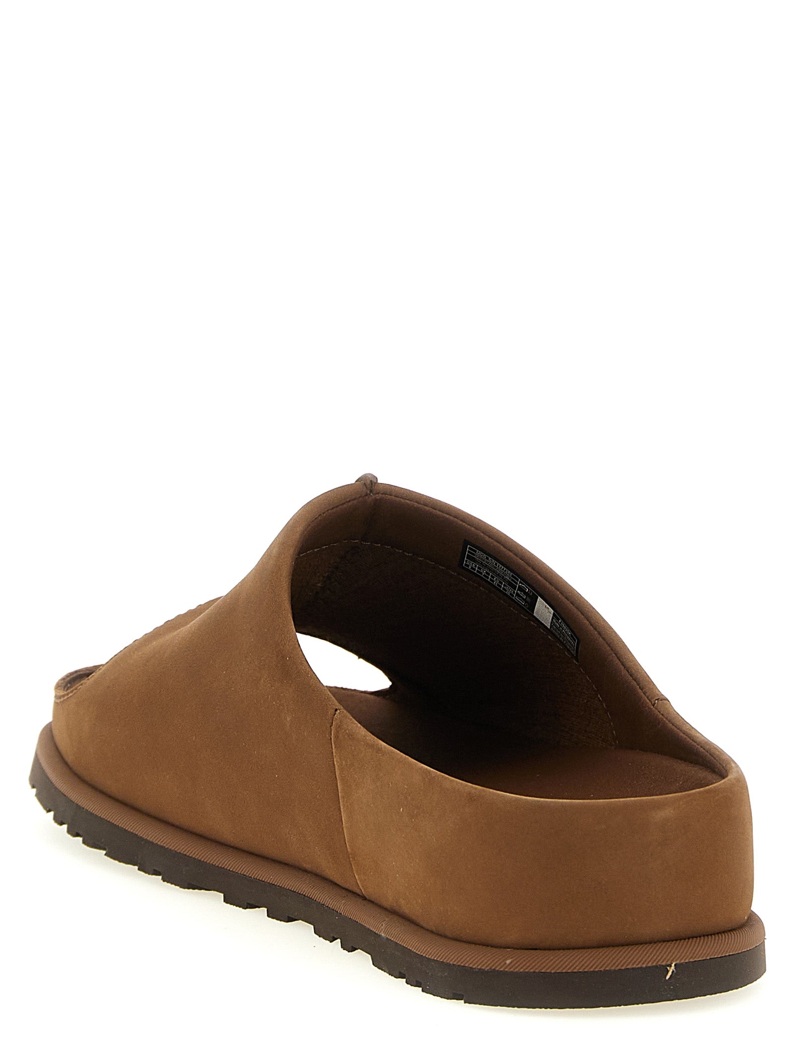 UGG Brown Leather Men's Slides