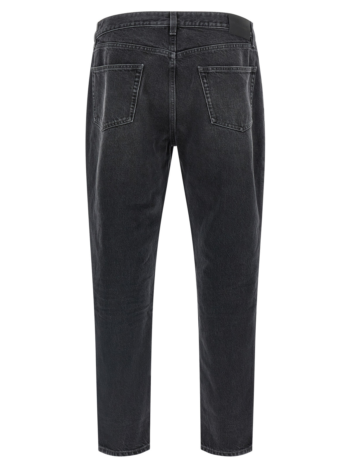 Saint Laurent Black Cotton Straight-Leg Men's Jeans