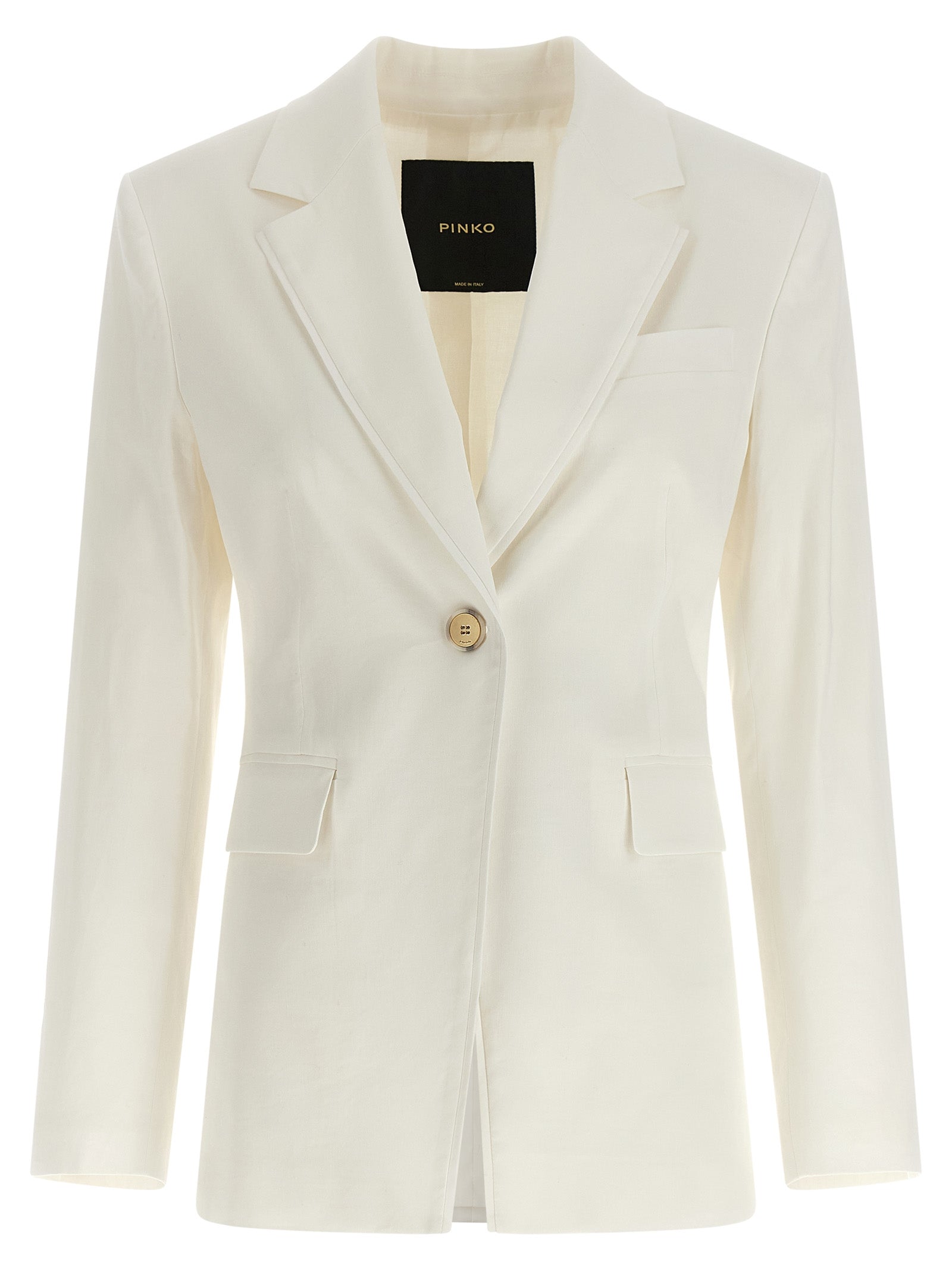PINKO White Linen Women's Blazer