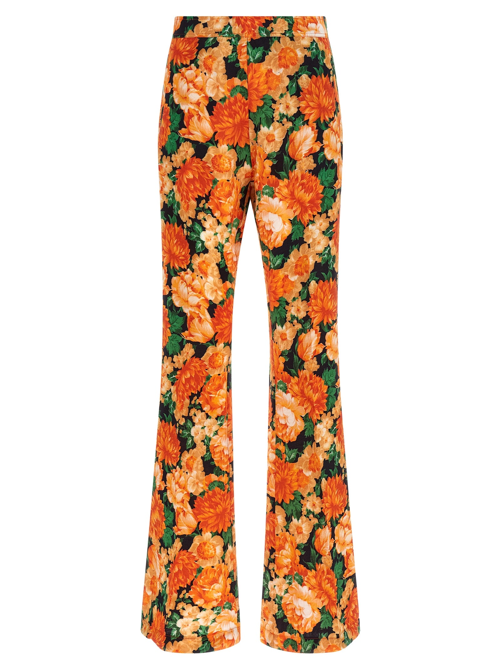 PINKO Orange Viscose Flared Women's Pants