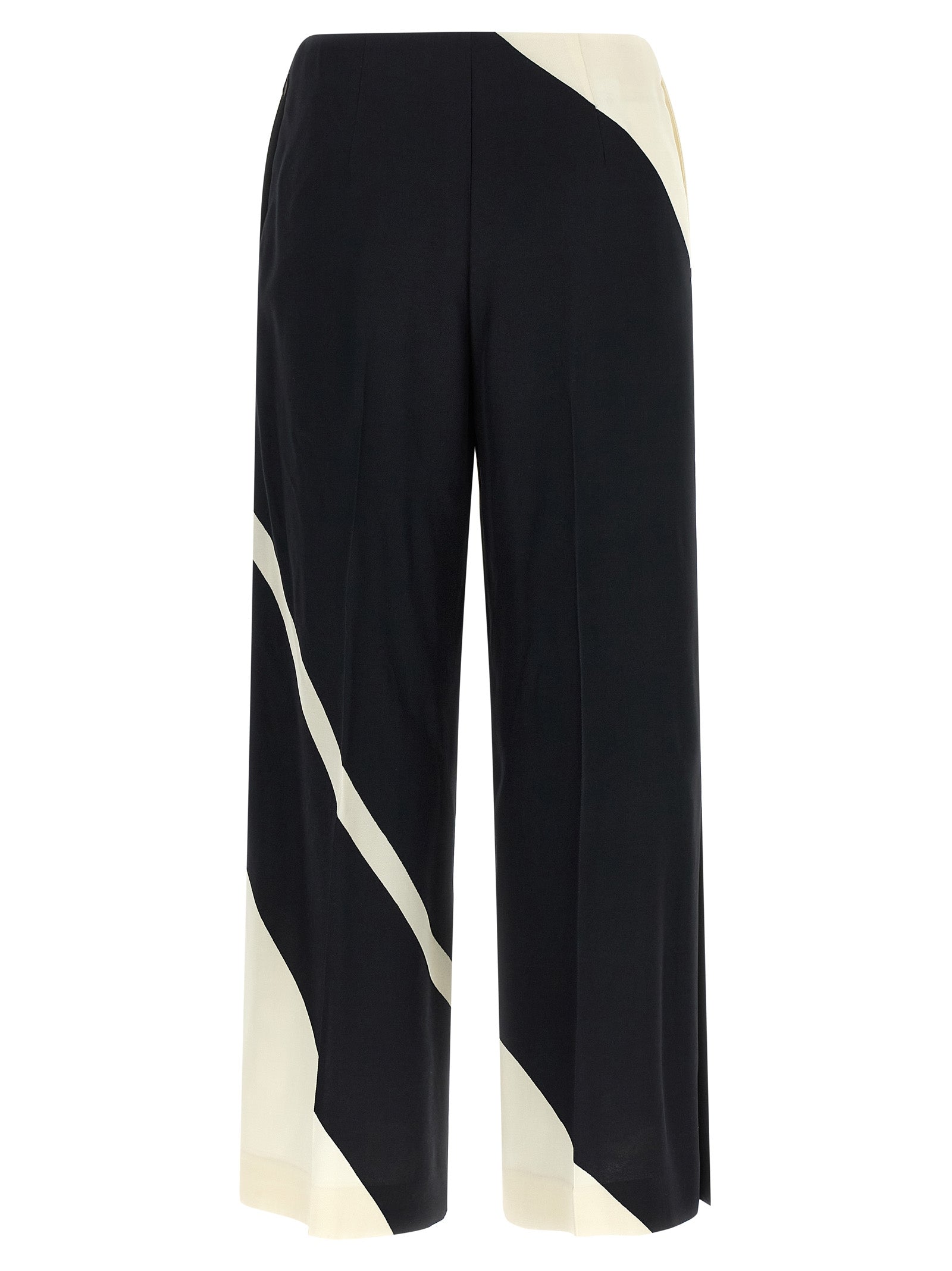 Alberta Ferretti Bicolor Viscose Casual Women's Pants