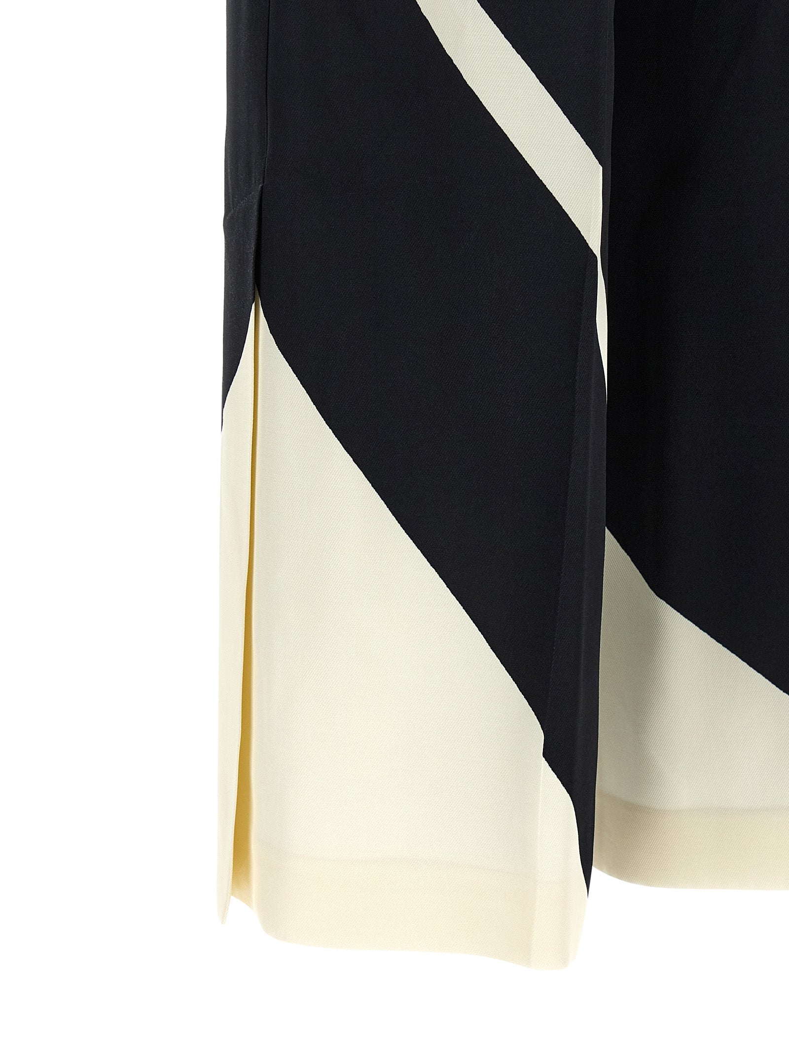 Alberta Ferretti Bicolor Viscose Casual Women's Pants