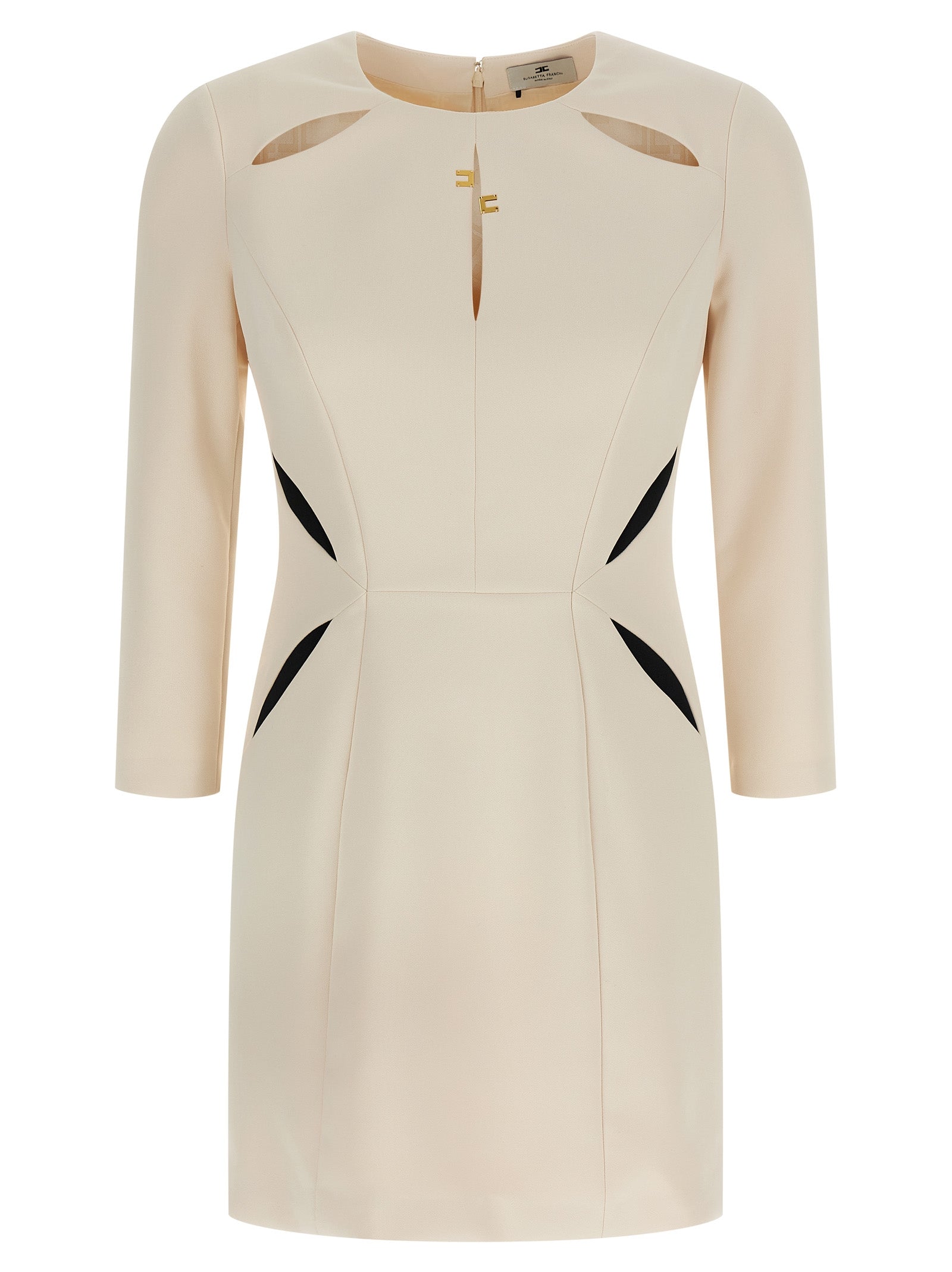 Elisabetta Franchi Bicolor Polyester Short Women's Dress