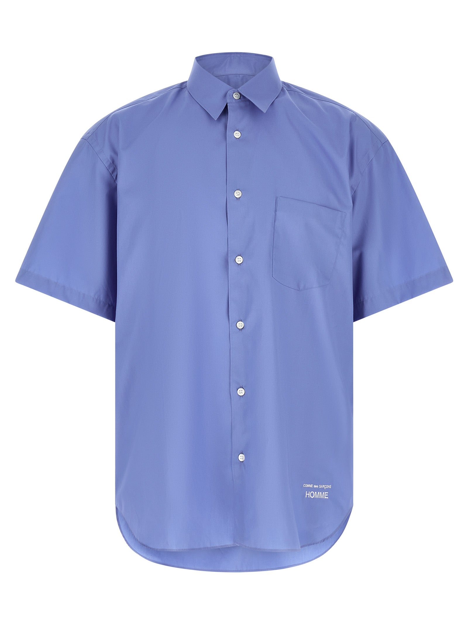 Comme Des Garçons Blue Cotton Men's Blouse