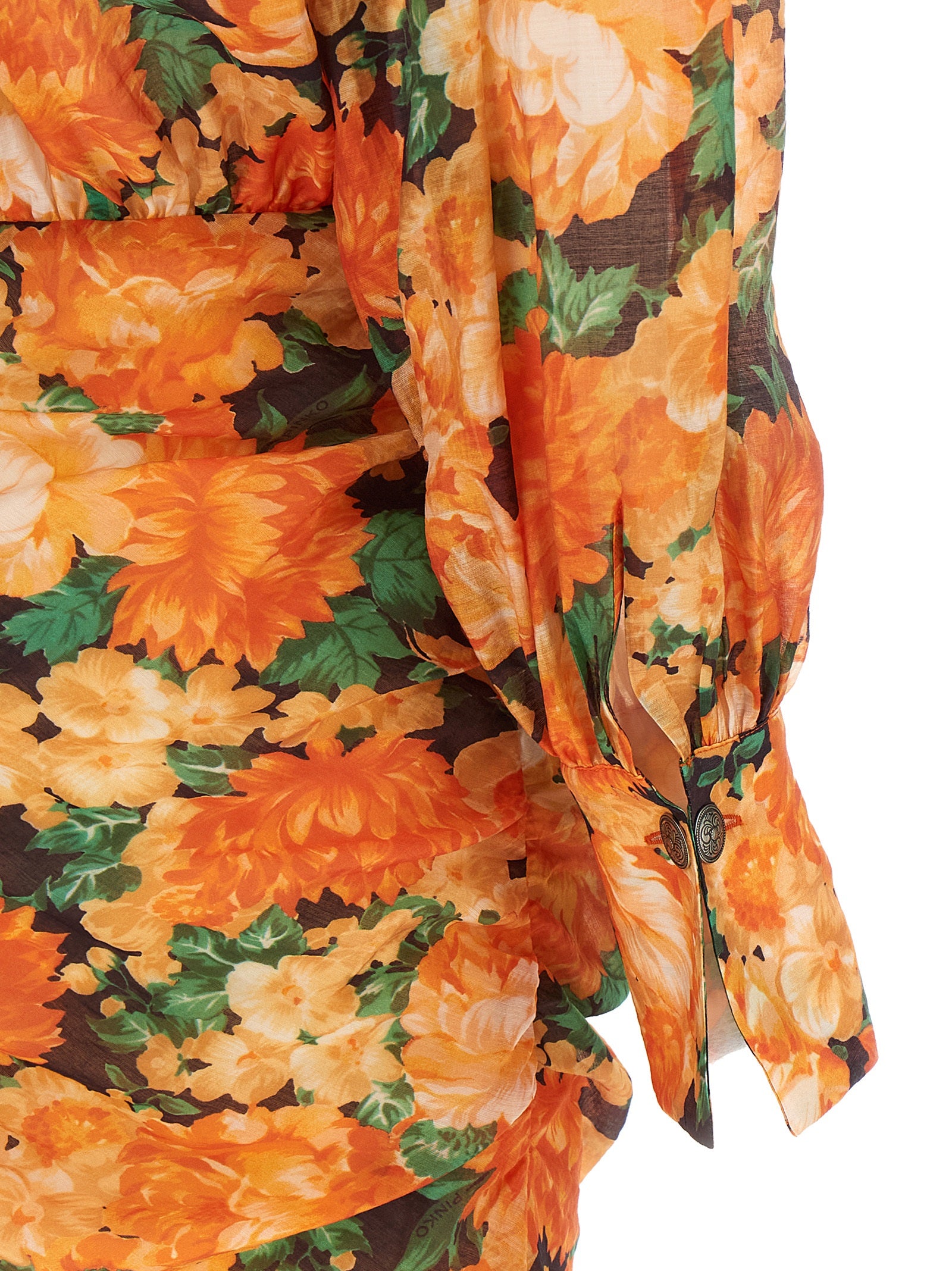 PINKO Orange Lyocell Short Women's Dress