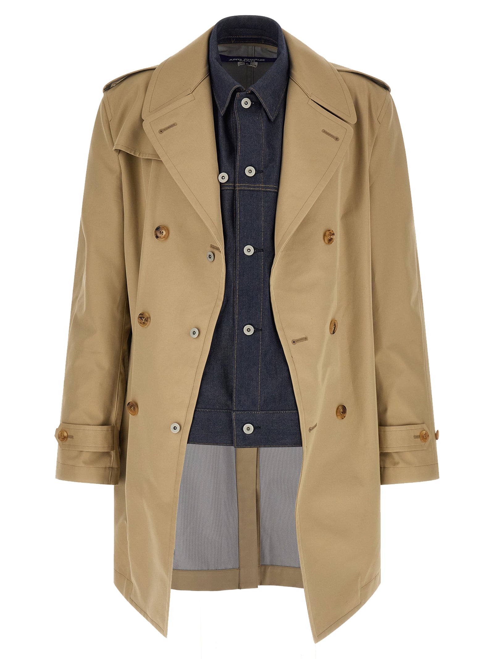 Junya Watanabe Beige Cotton Men's Coat