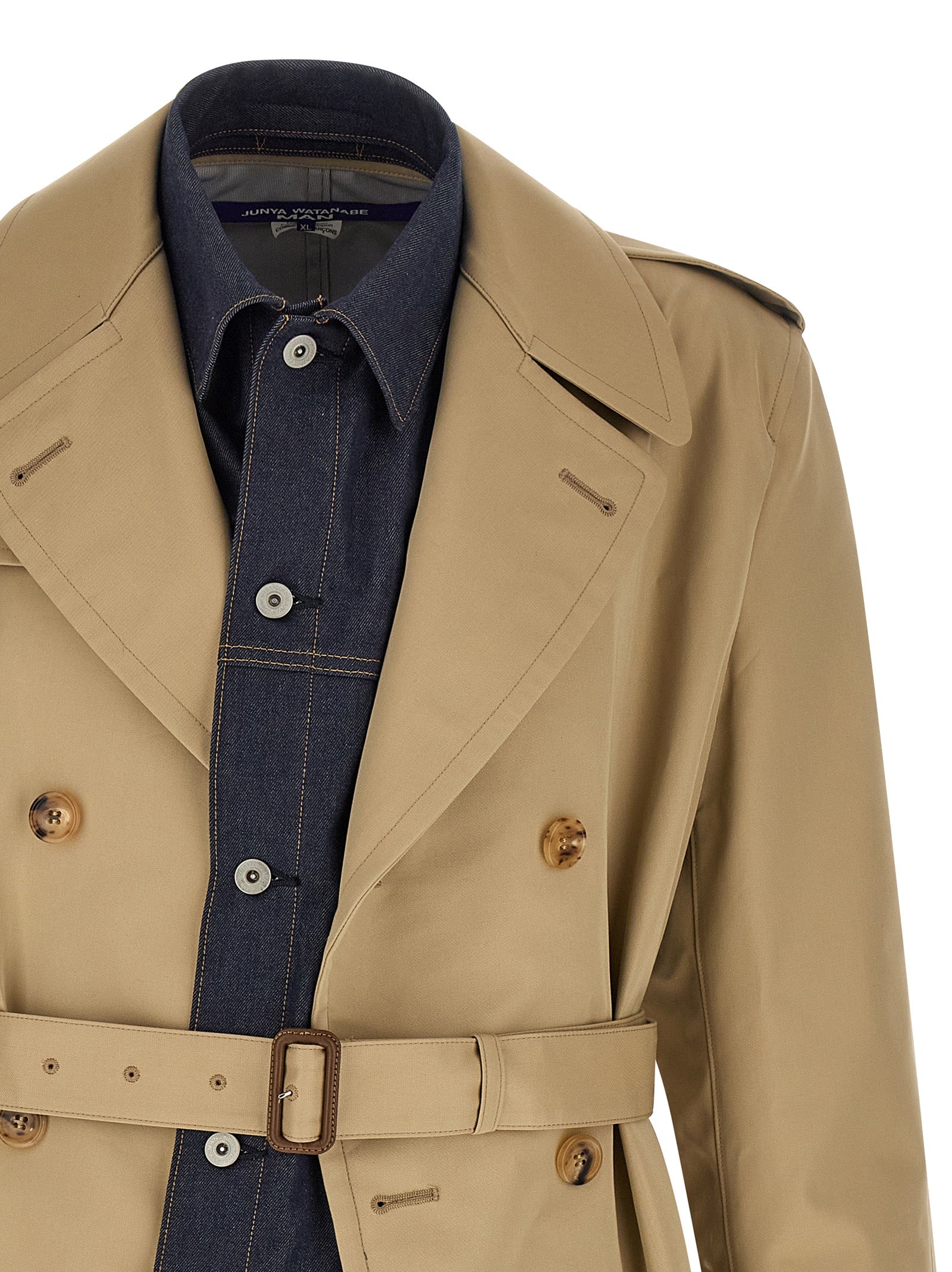 Junya Watanabe Beige Cotton Men's Coat