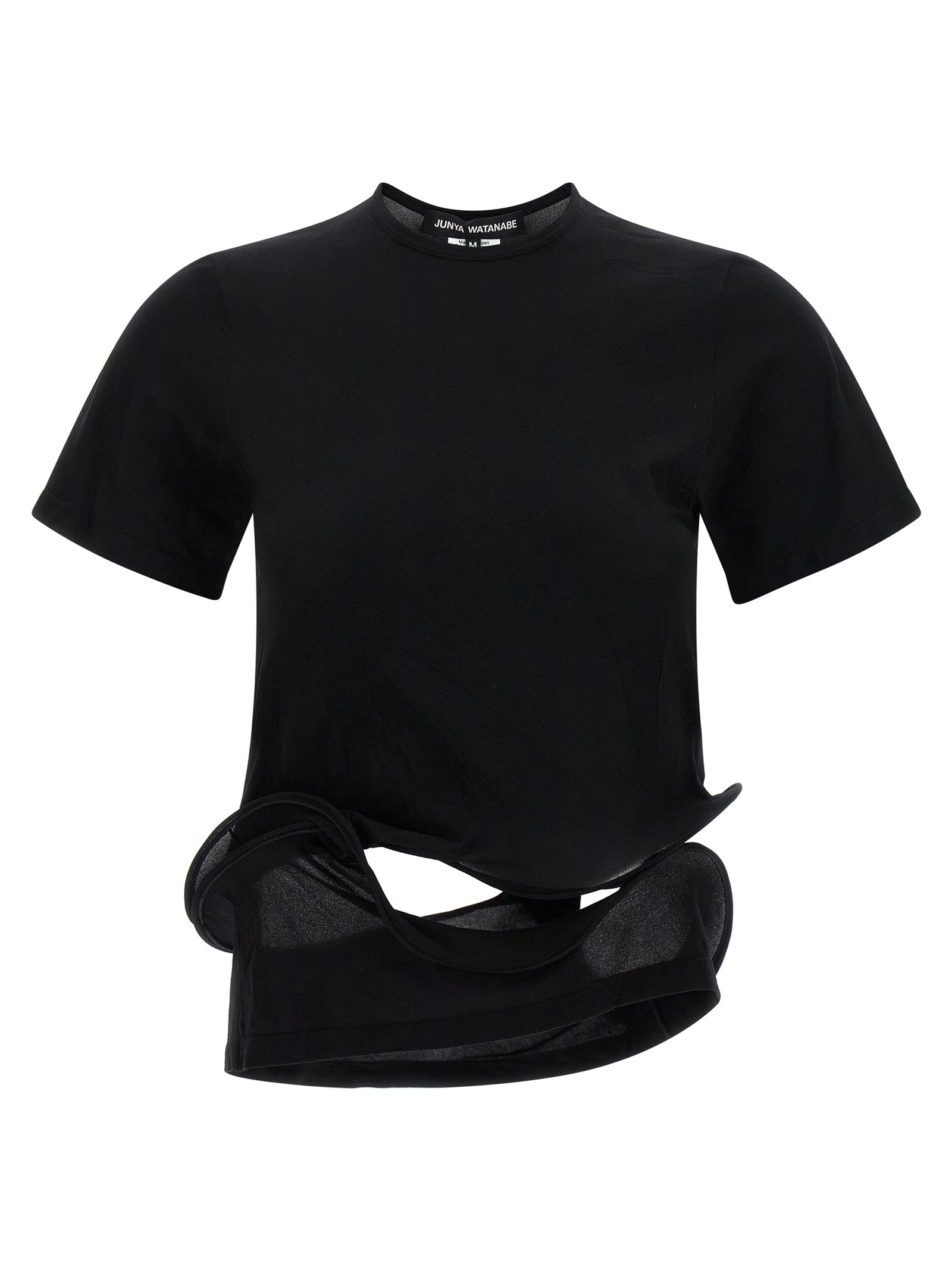 Junya Watanabe Black Nylon Women's T-Shirt