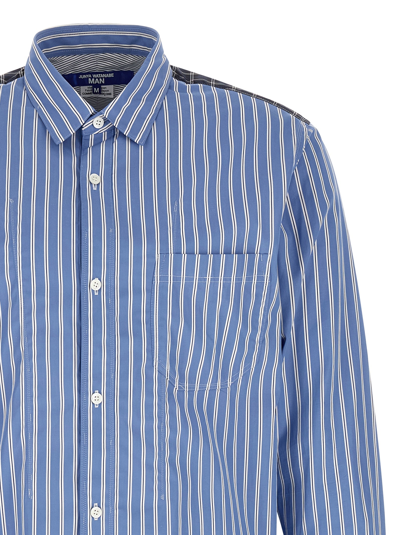 Junya Watanabe Blue Cotton Men's Blouse
