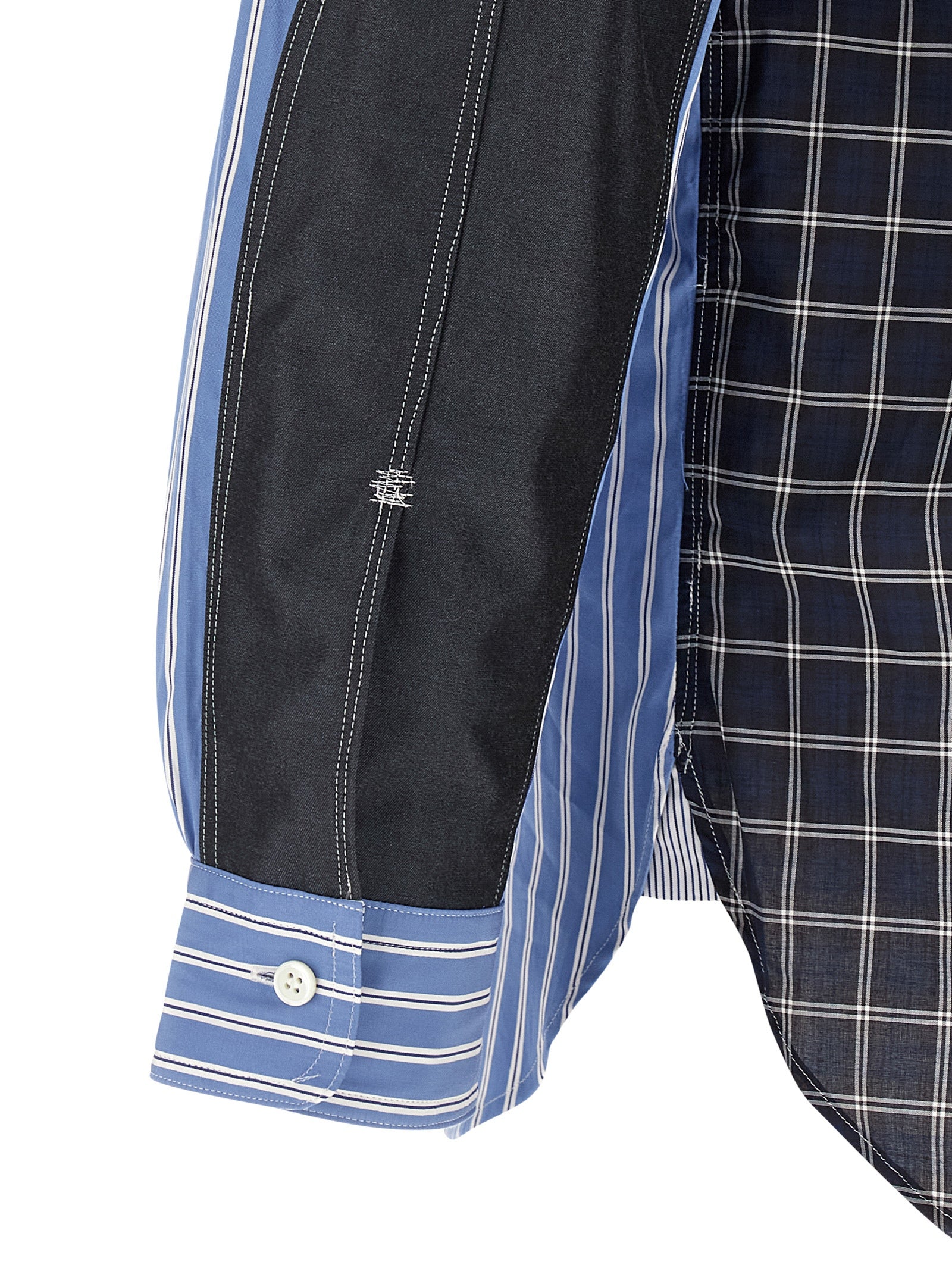 Junya Watanabe Blue Cotton Men's Blouse