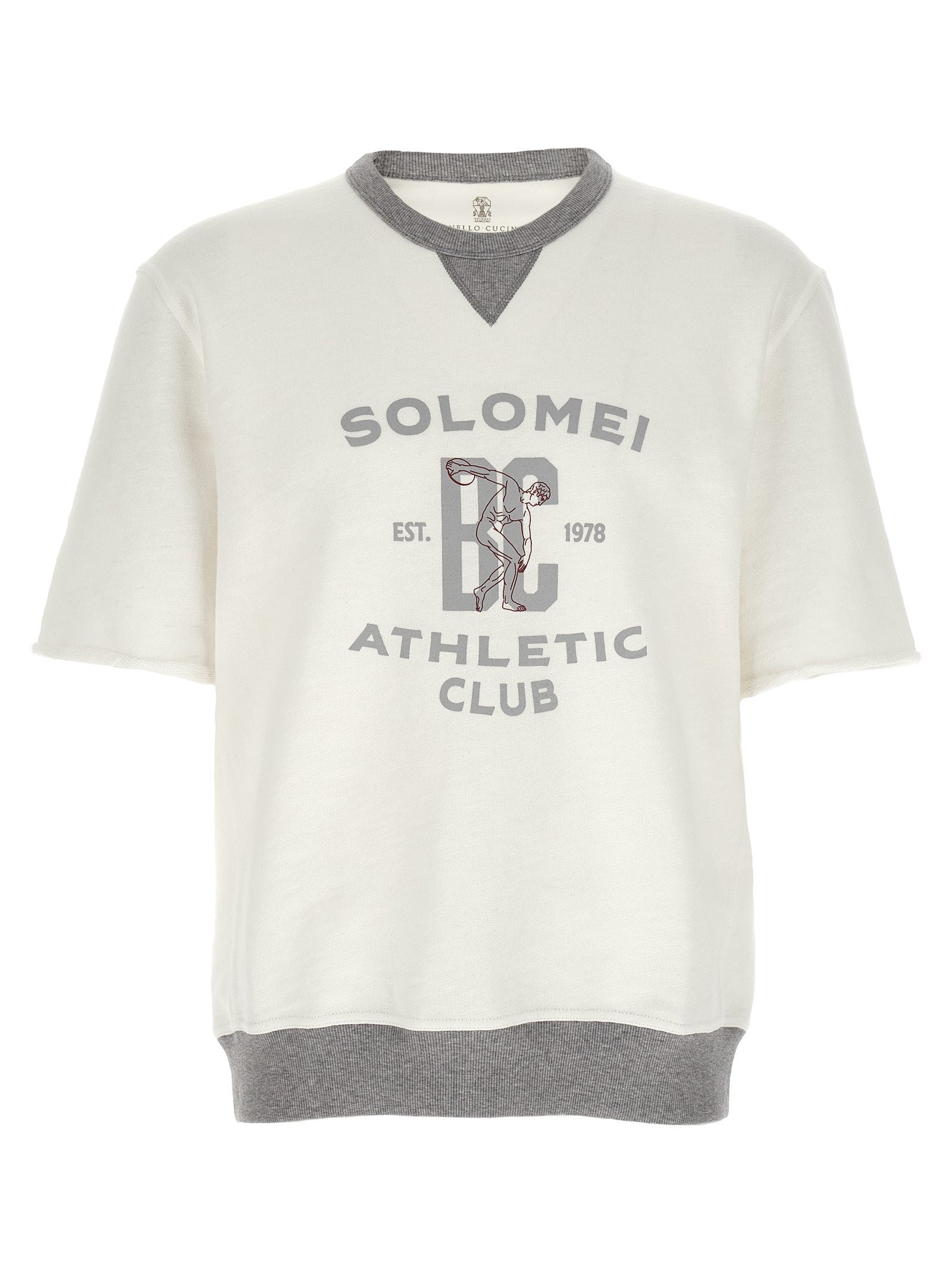 Brunello Cucinelli White Cotton Men's Sweatshirt
