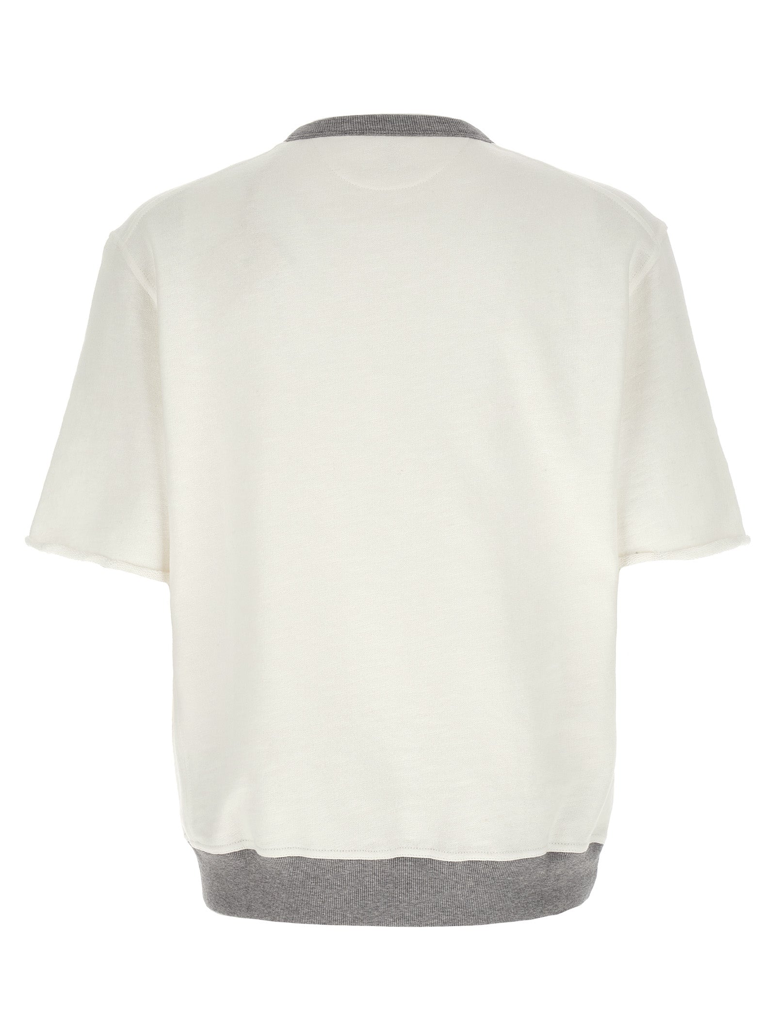 Brunello Cucinelli White Cotton Men's Sweatshirt