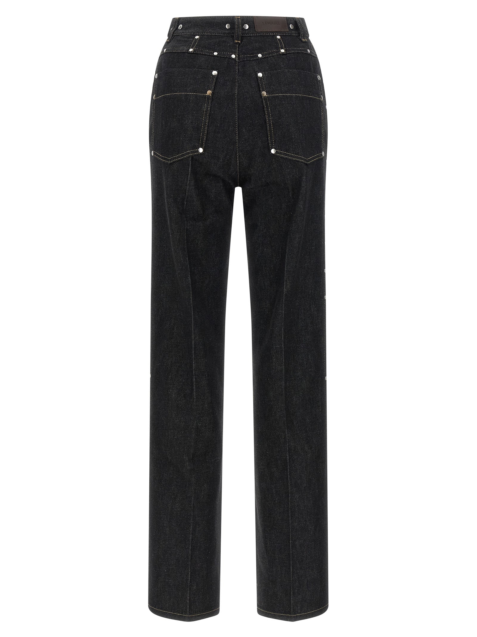 Lemaire Black Cotton High-Waisted Women's Jean