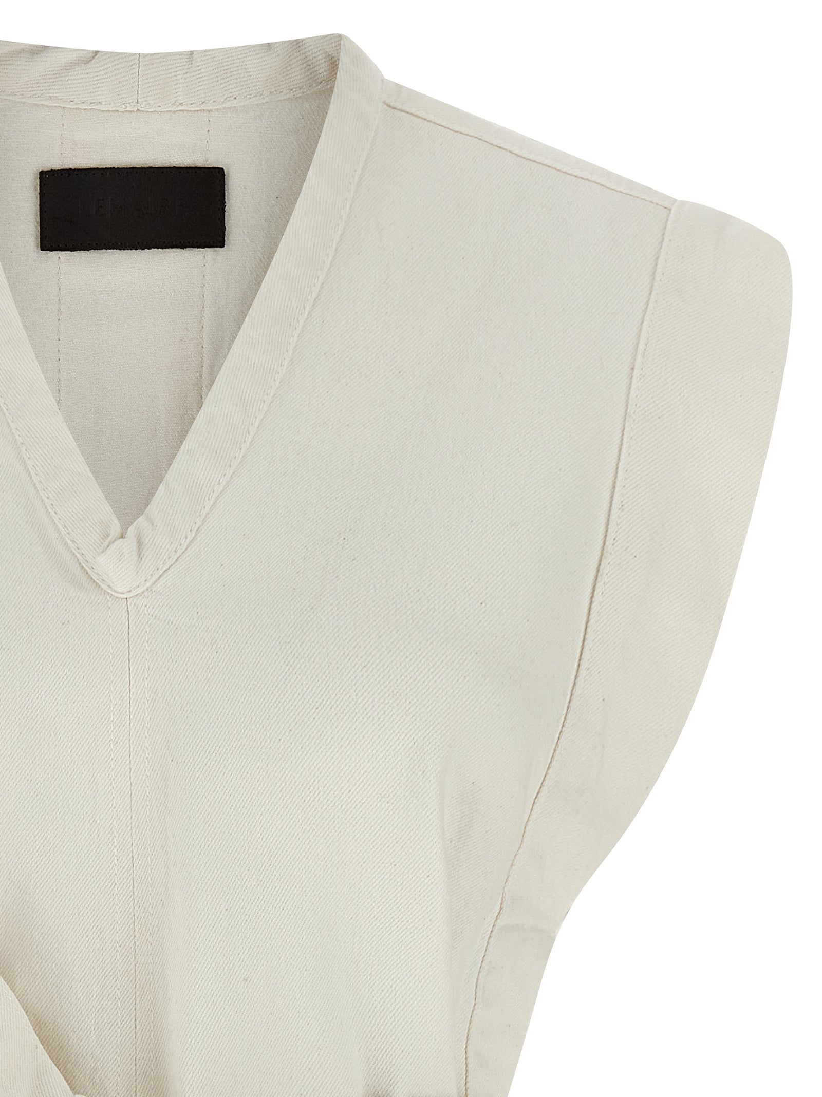 Lemaire White Cotton Sleeveless Women's Jacket