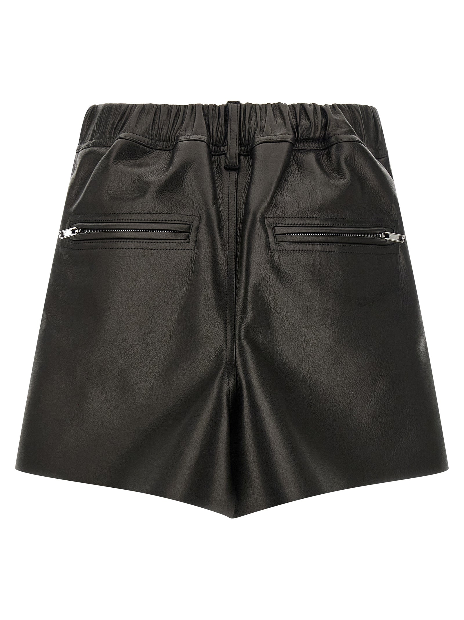 Rick Owens Black Calfskin Long Women's Skirt