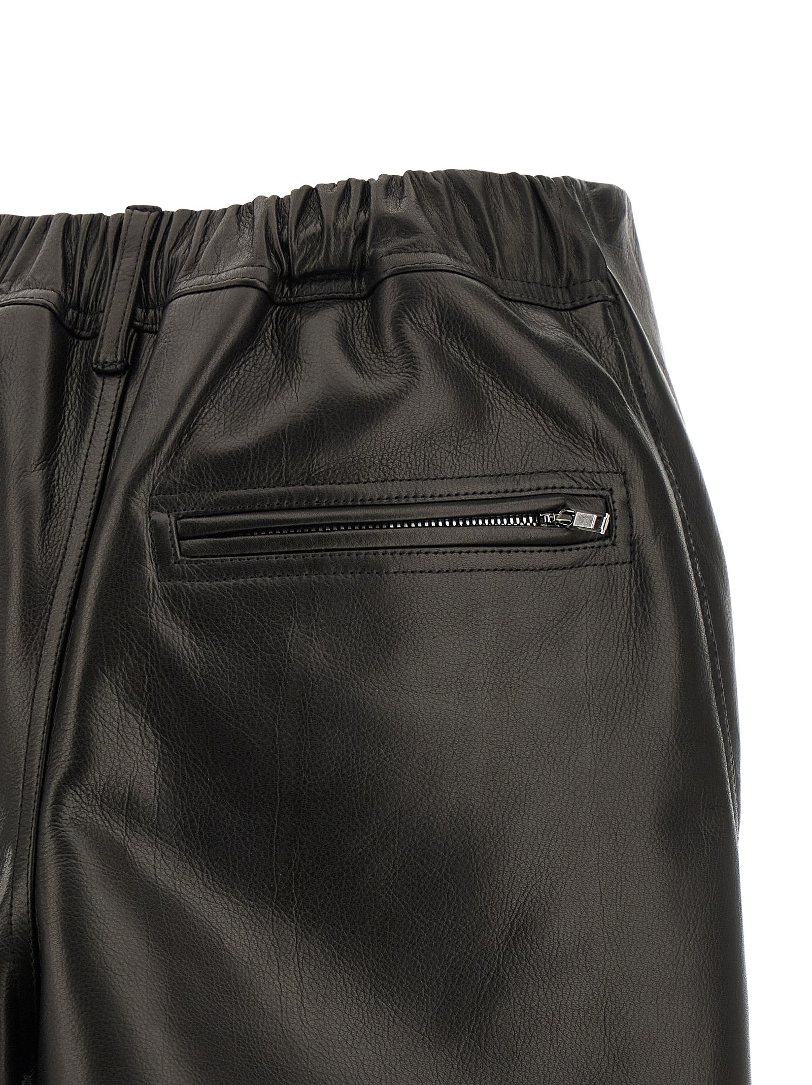 Rick Owens Black Calfskin Long Women's Skirt